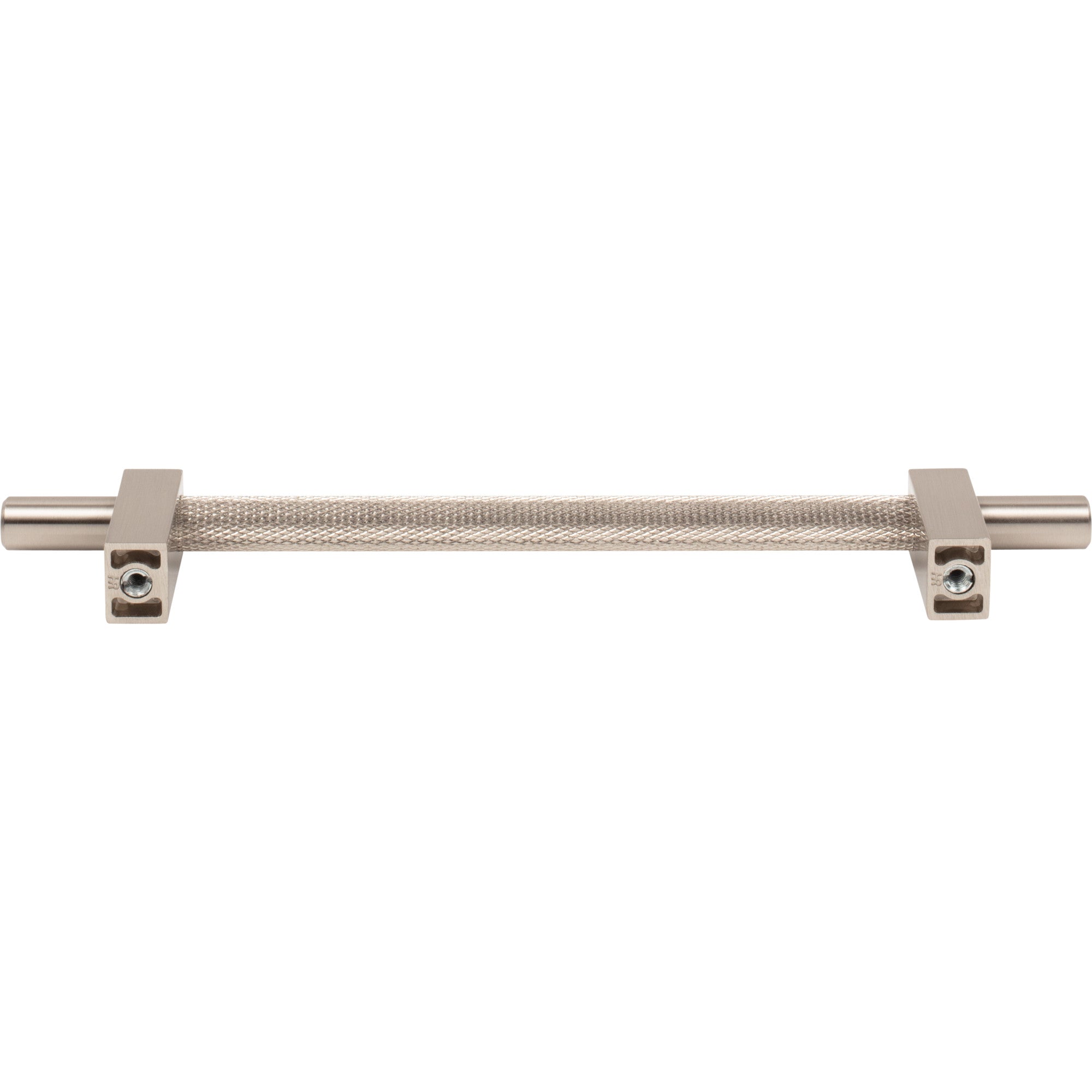 Jeffrey Alexander Larkin Knurled Center Cabinet Bar Pull Satin Nickel / 160 mm