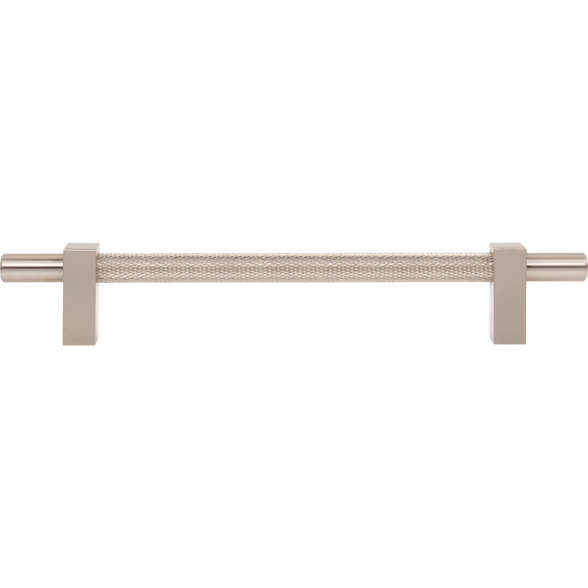 Jeffrey Alexander Larkin Knurled Center Cabinet Bar Pull Satin Nickel / 160 mm