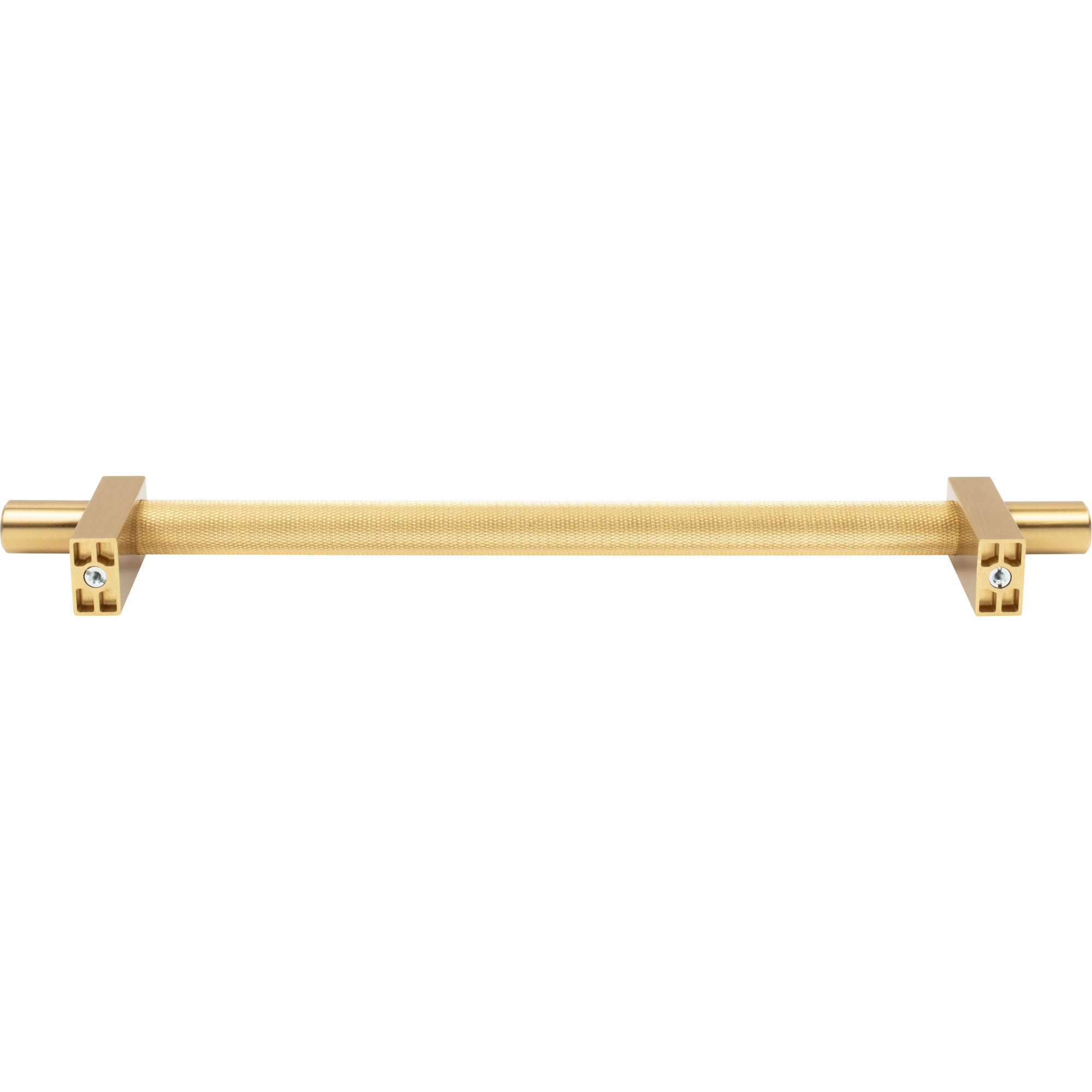 Jeffrey Alexander Larkin Knurled Center Appliance Handle Brushed Gold / 18"