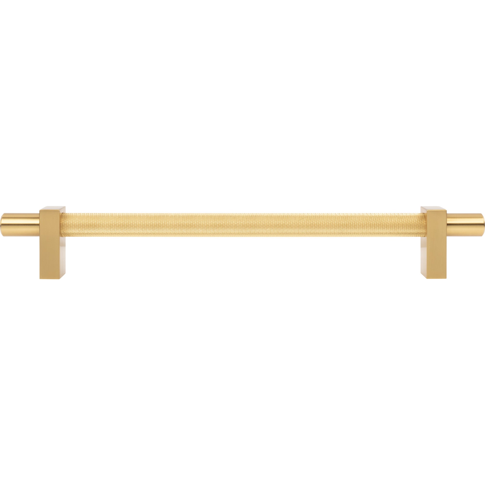 Jeffrey Alexander Larkin Knurled Center Appliance Handle Brushed Gold / 18"