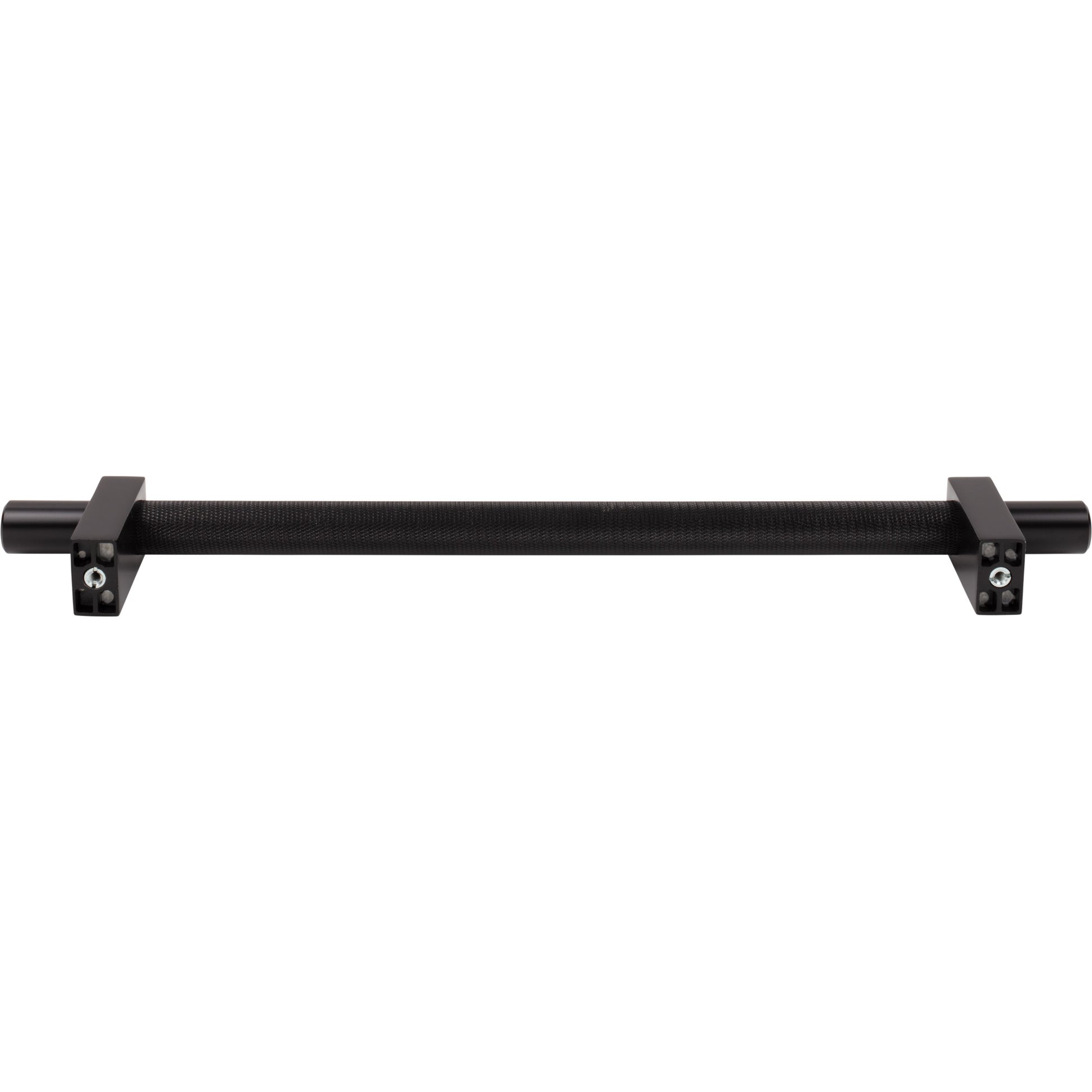 Jeffrey Alexander Larkin Knurled Center Appliance Handle Matte Black / 18"