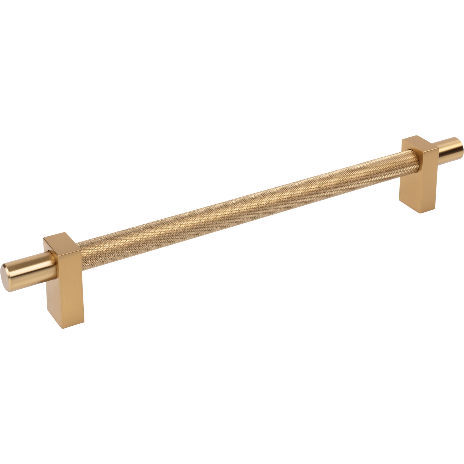 Jeffrey Alexander Larkin Knurled Center Appliance Handle Satin Bronze / 18"