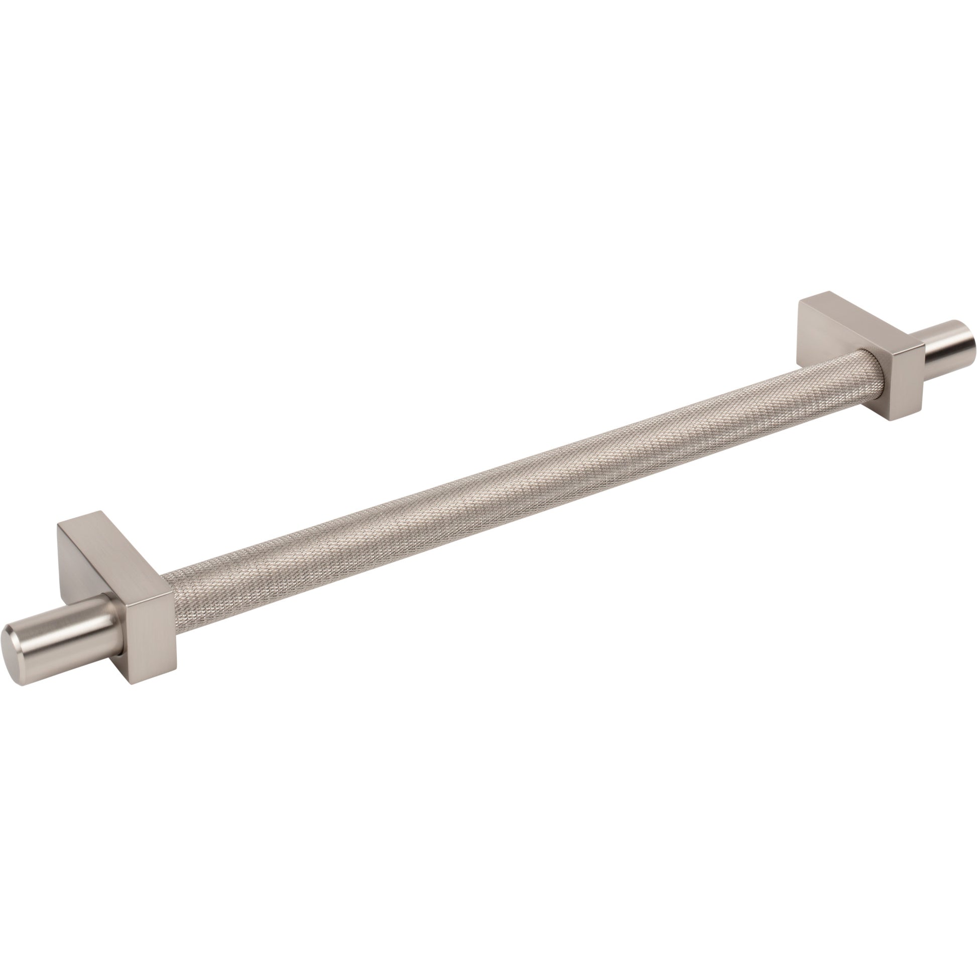Jeffrey Alexander Larkin Knurled Center Appliance Handle Satin Nickel / 18"
