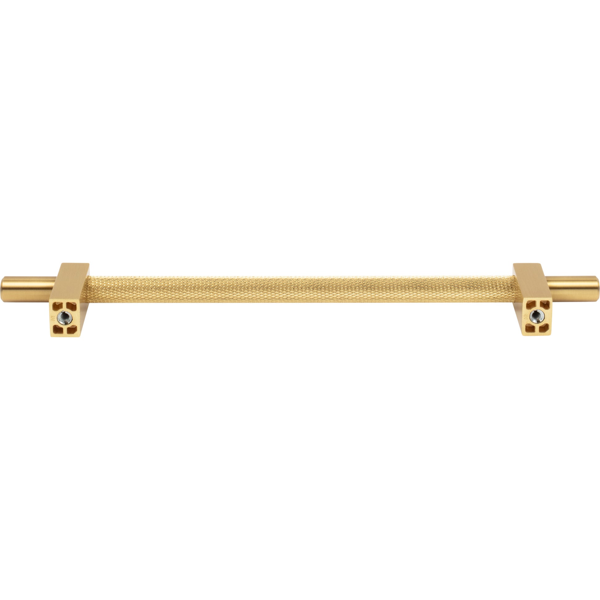 Jeffrey Alexander Larkin Knurled Center Cabinet Bar Pull Brushed Gold / 192 mm