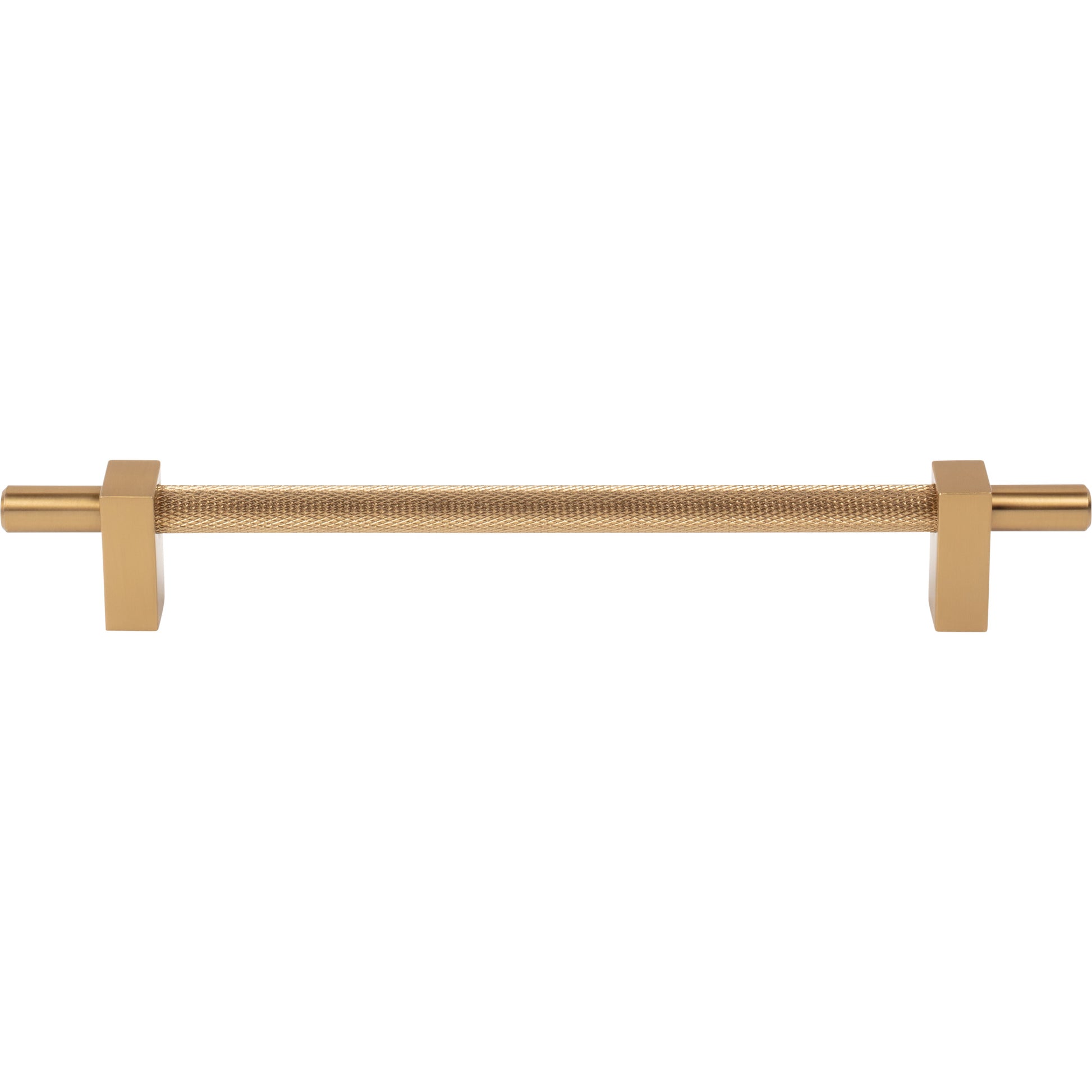 Jeffrey Alexander Larkin Knurled Center Cabinet Bar Pull Satin Bronze / 192 mm