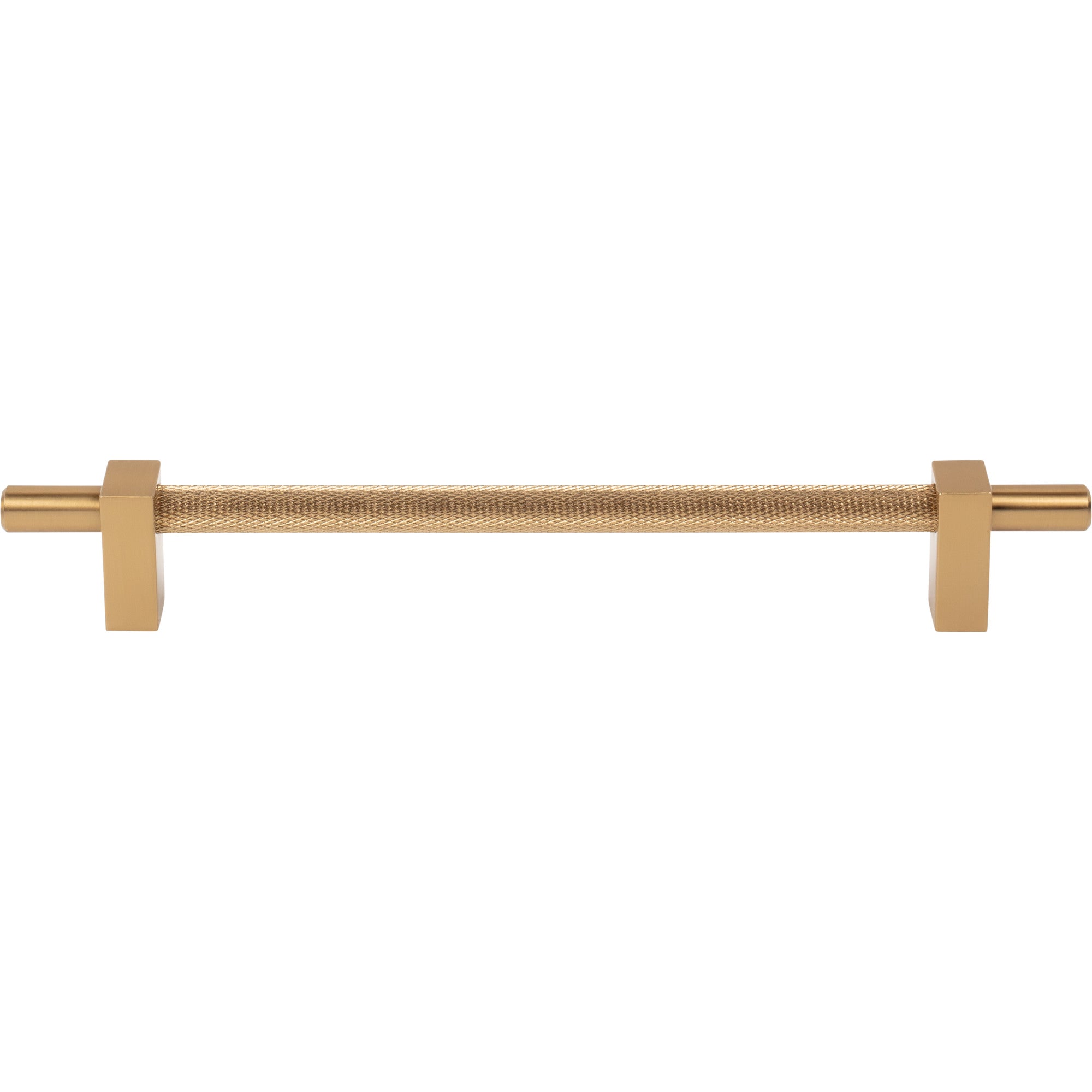 Jeffrey Alexander Larkin Knurled Center Cabinet Bar Pull Satin Bronze / 192 mm