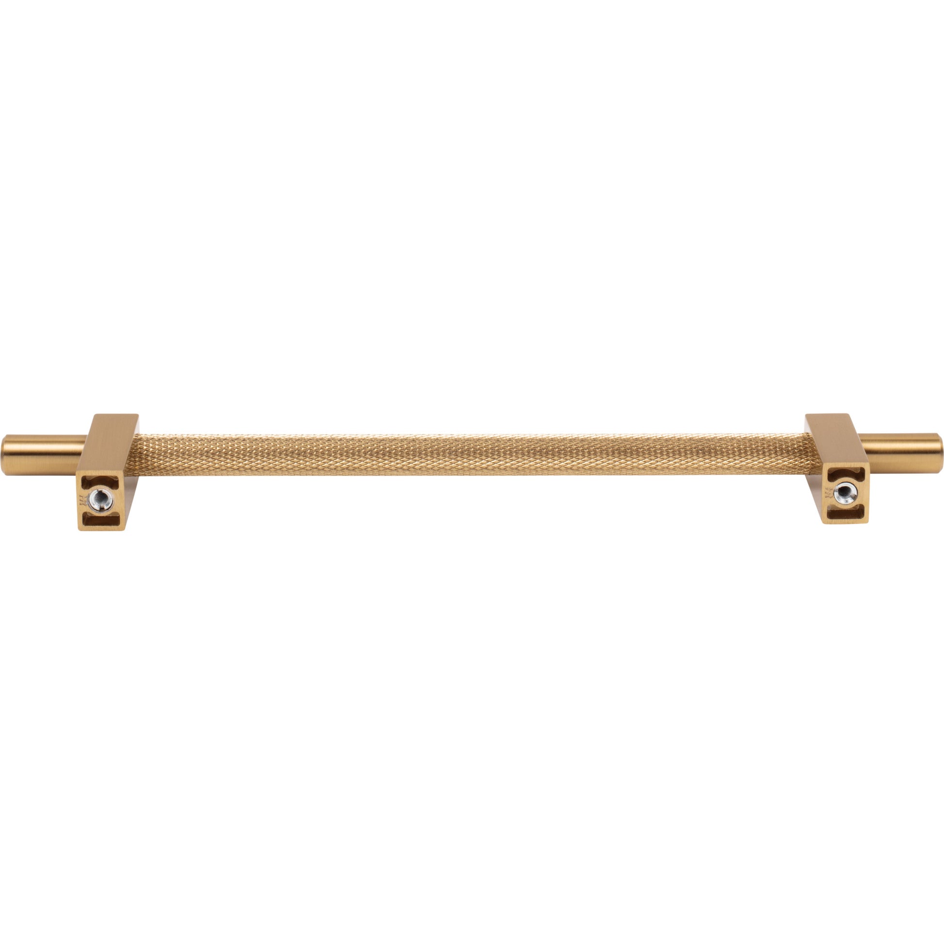 Jeffrey Alexander Larkin Knurled Center Cabinet Bar Pull Satin Bronze / 192 mm