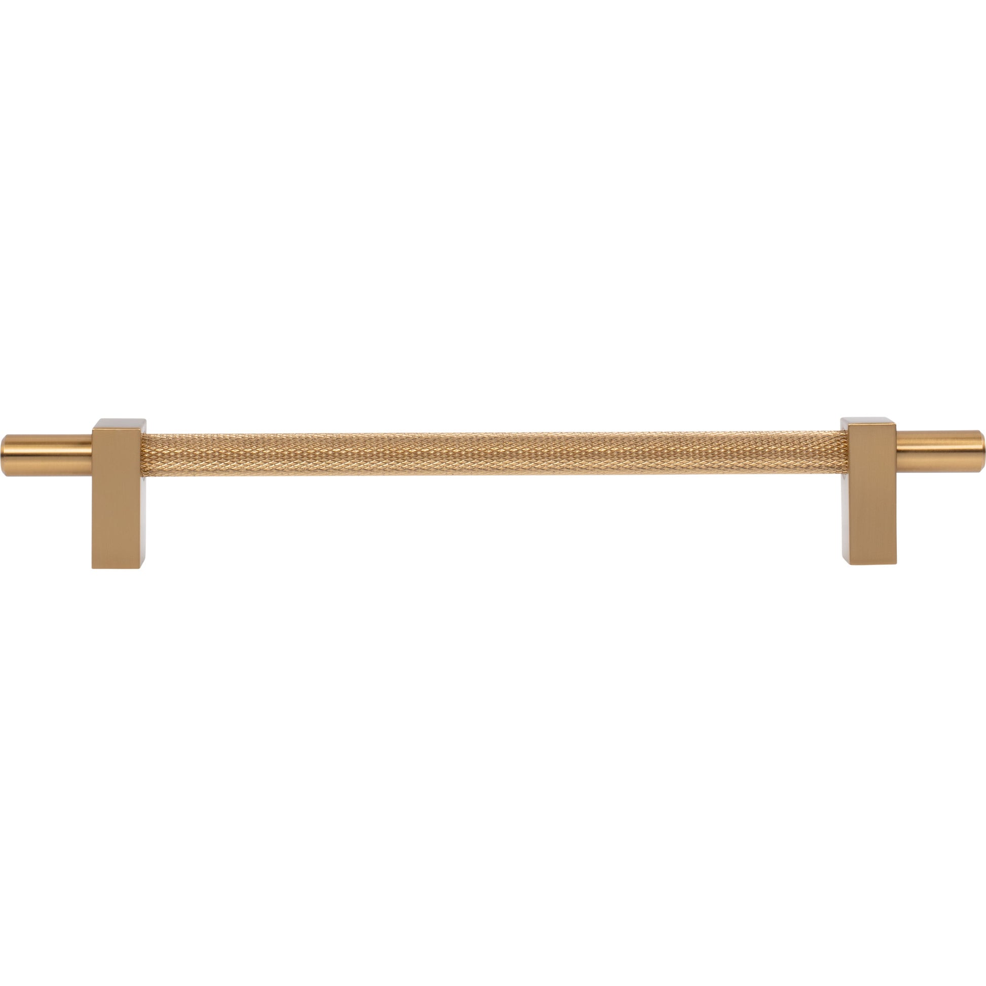 Jeffrey Alexander Larkin Knurled Center Cabinet Bar Pull Satin Bronze / 192 mm
