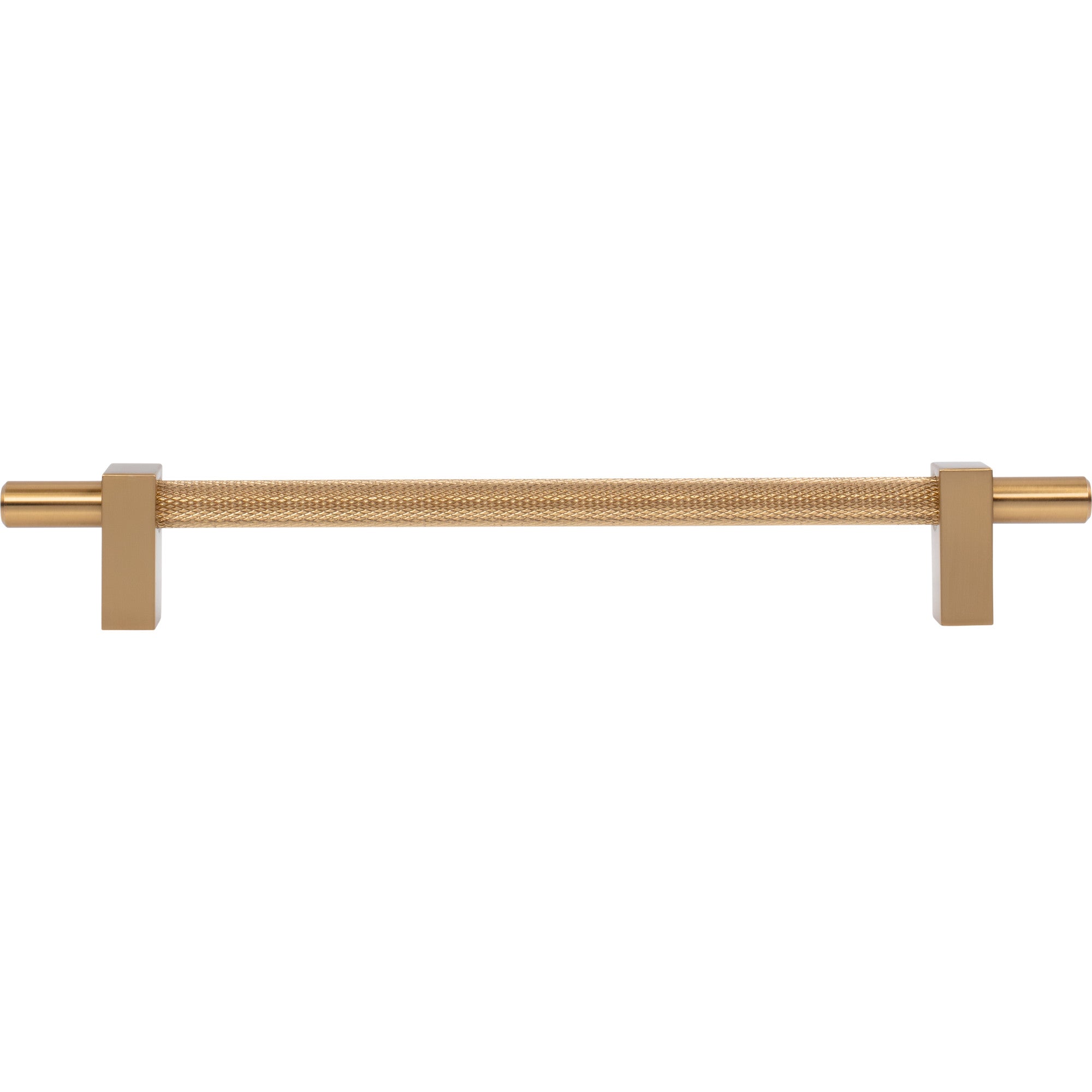 Jeffrey Alexander Larkin Knurled Center Cabinet Bar Pull Satin Bronze / 192 mm
