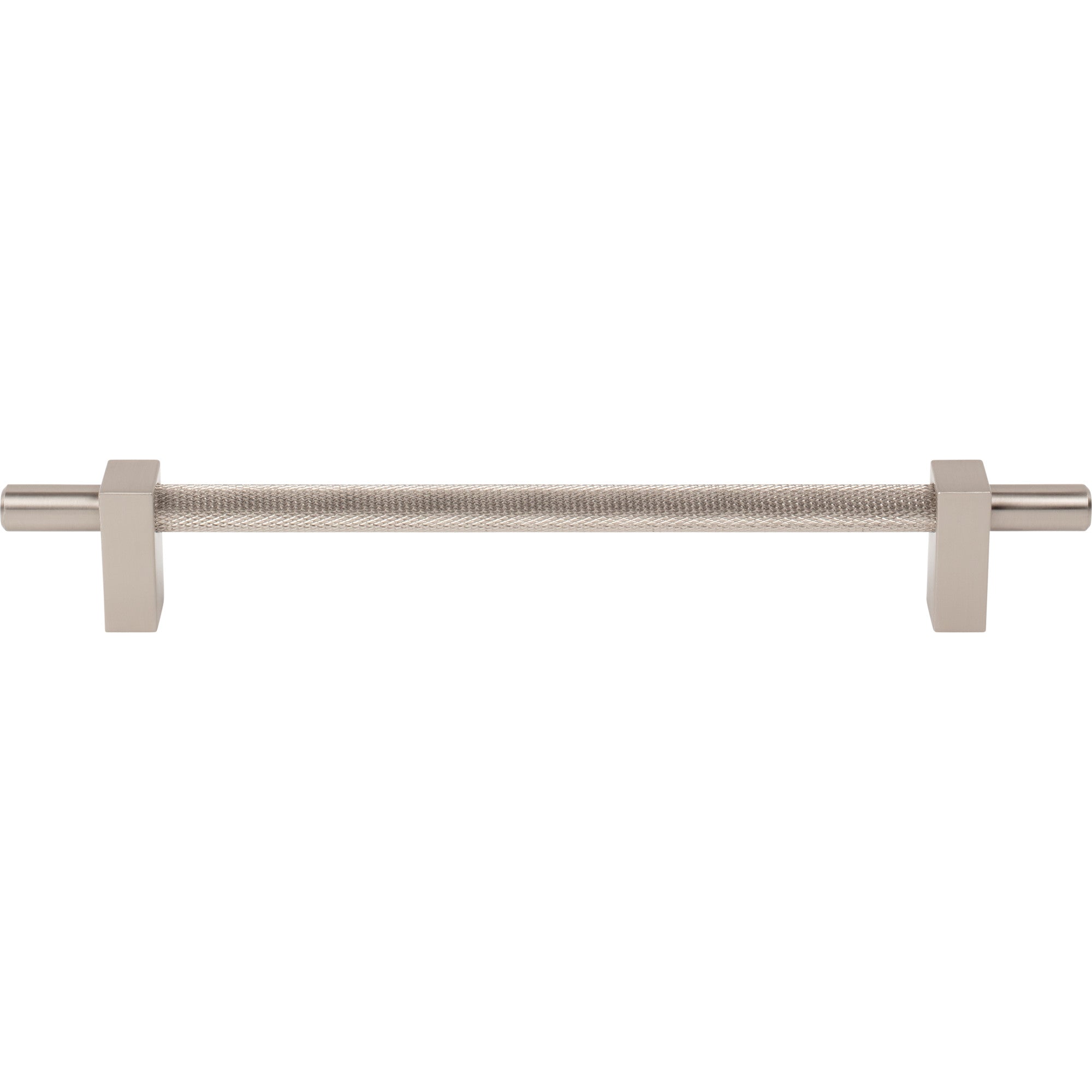 Jeffrey Alexander Larkin Knurled Center Cabinet Bar Pull Satin Nickel / 192 mm