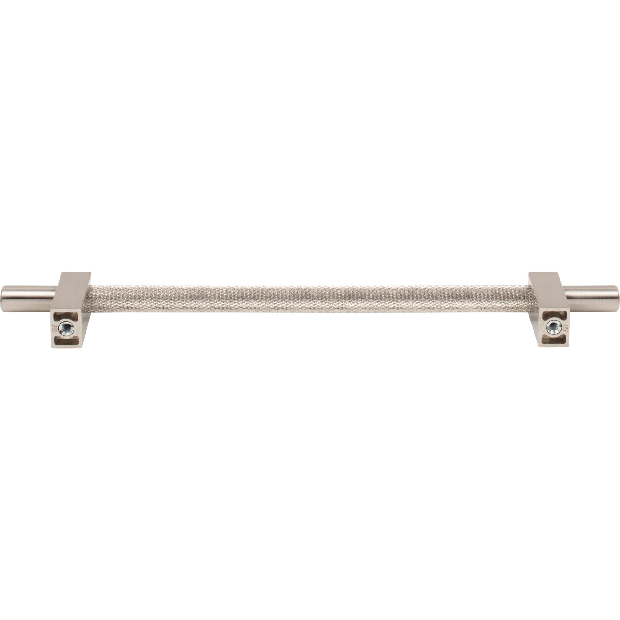 Jeffrey Alexander Larkin Knurled Center Cabinet Bar Pull Satin Nickel / 192 mm