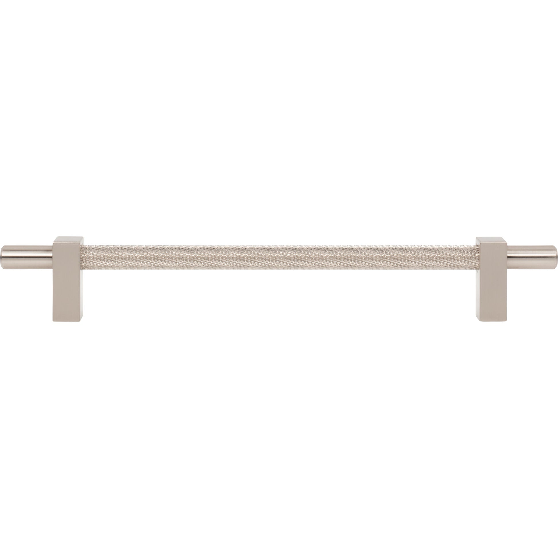 Jeffrey Alexander Larkin Knurled Center Cabinet Bar Pull Satin Nickel / 192 mm