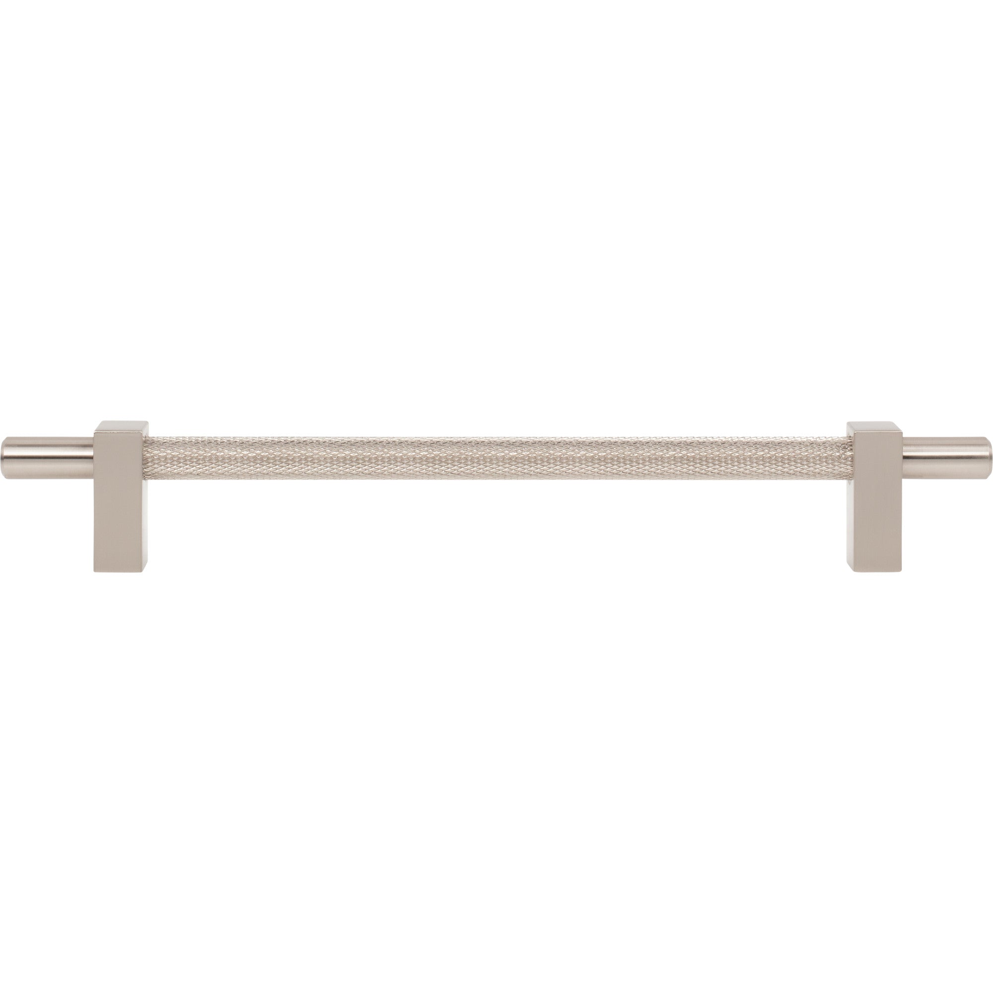 Jeffrey Alexander Larkin Knurled Center Cabinet Bar Pull Satin Nickel / 192 mm