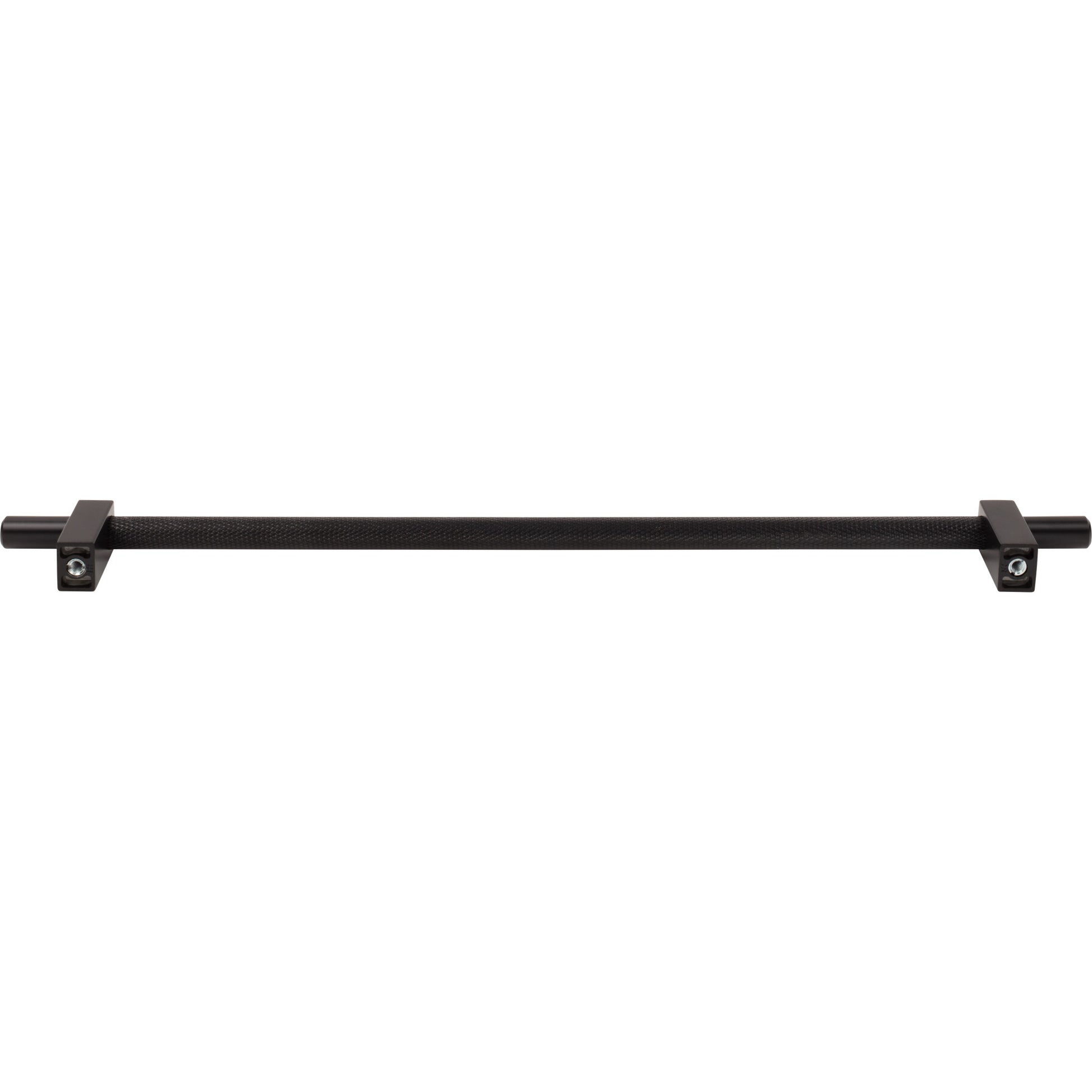 Jeffrey Alexander Larkin Knurled Center Cabinet Bar Pull Matte Black / 305 mm