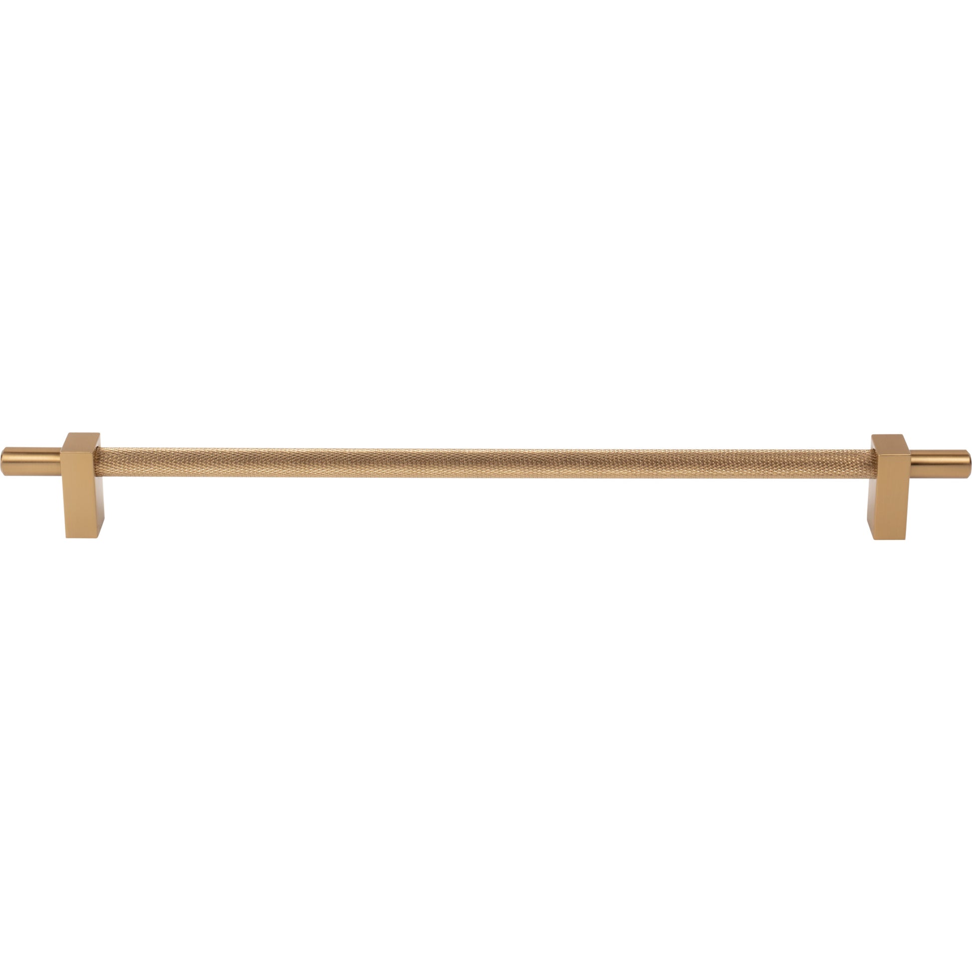 Jeffrey Alexander Larkin Knurled Center Cabinet Bar Pull Satin Bronze / 305 mm