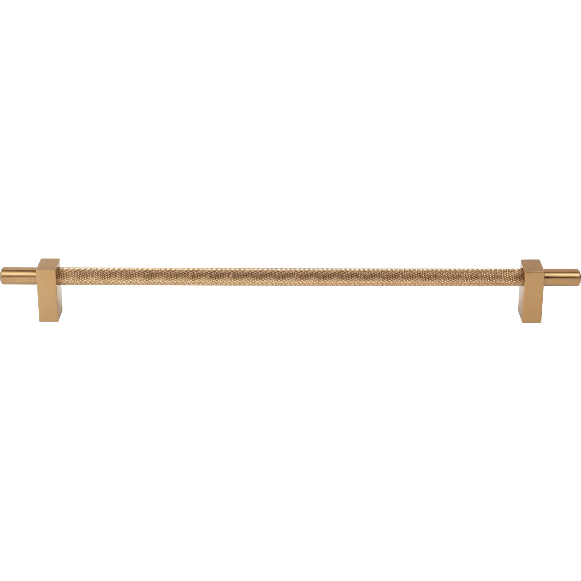Jeffrey Alexander Larkin Knurled Center Cabinet Bar Pull Satin Bronze / 305 mm