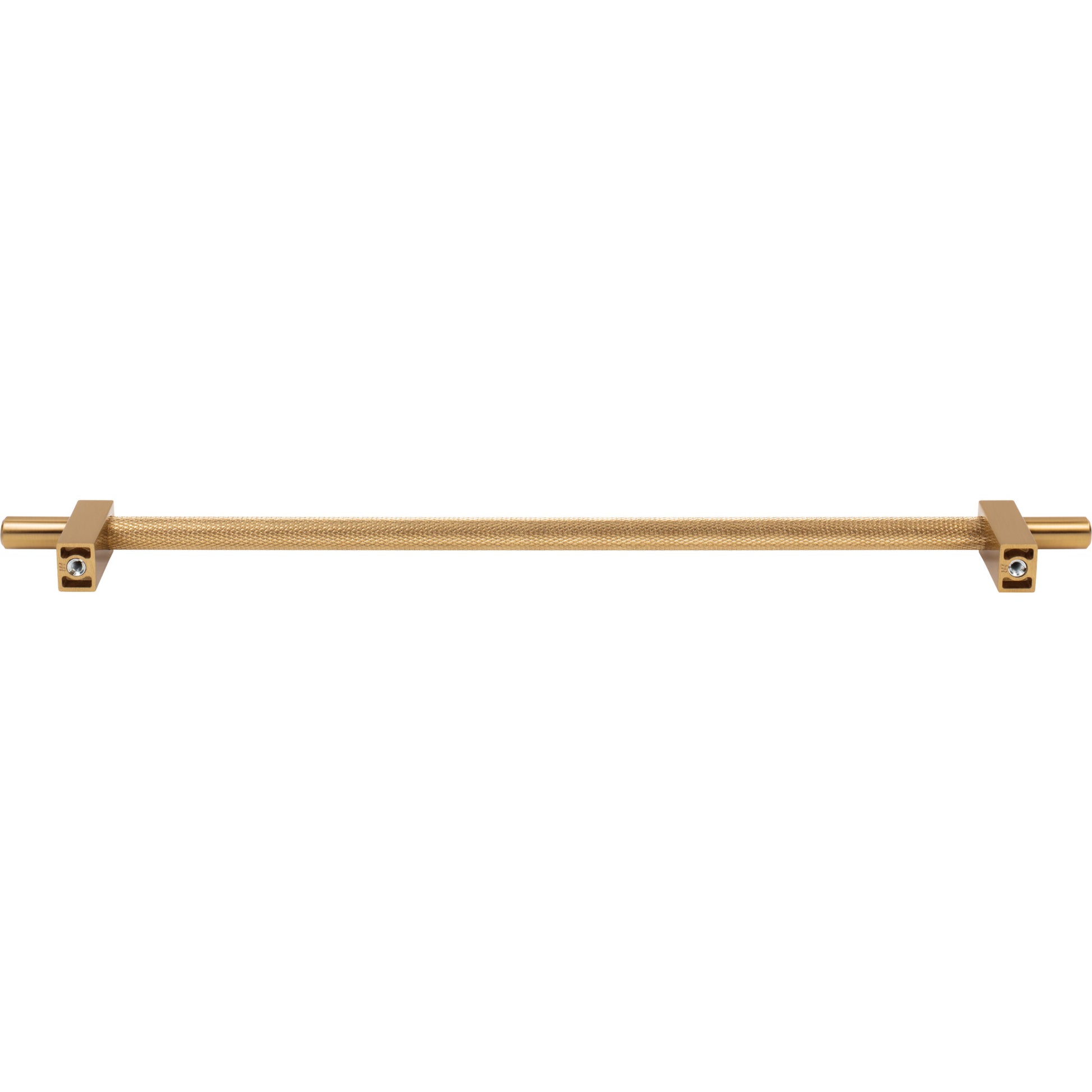 Jeffrey Alexander Larkin Knurled Center Cabinet Bar Pull Satin Bronze / 305 mm