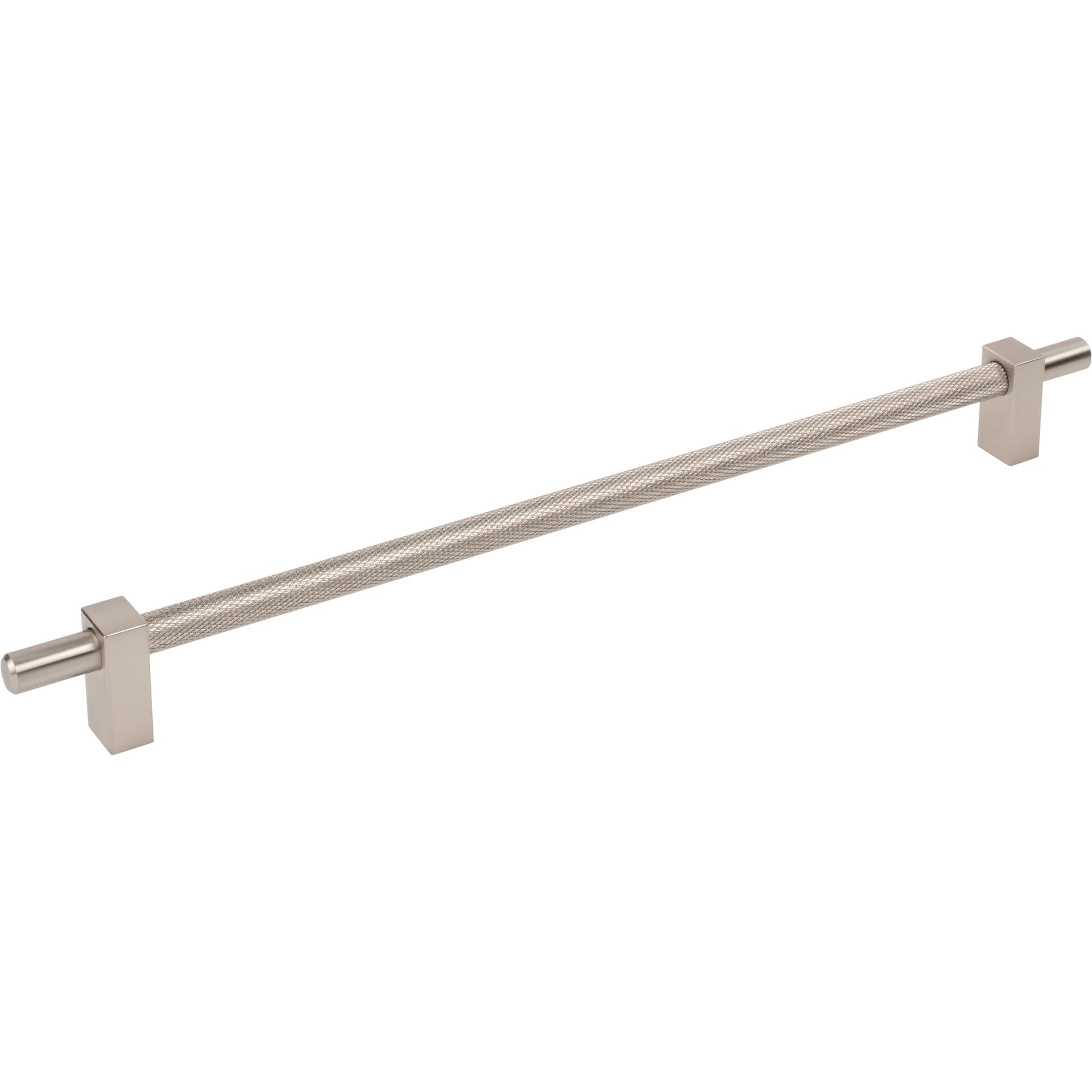Jeffrey Alexander Larkin Knurled Center Cabinet Bar Pull Satin Nickel / 305 mm
