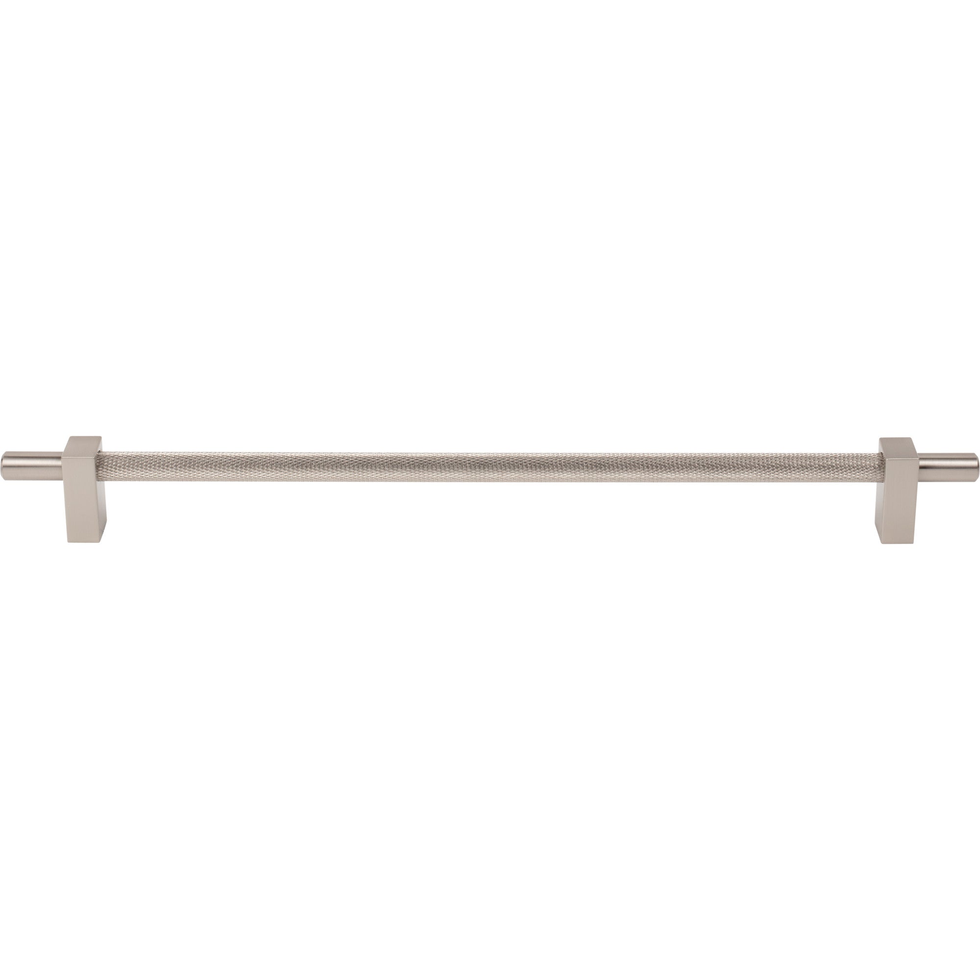 Jeffrey Alexander Larkin Knurled Center Cabinet Bar Pull Satin Nickel / 305 mm