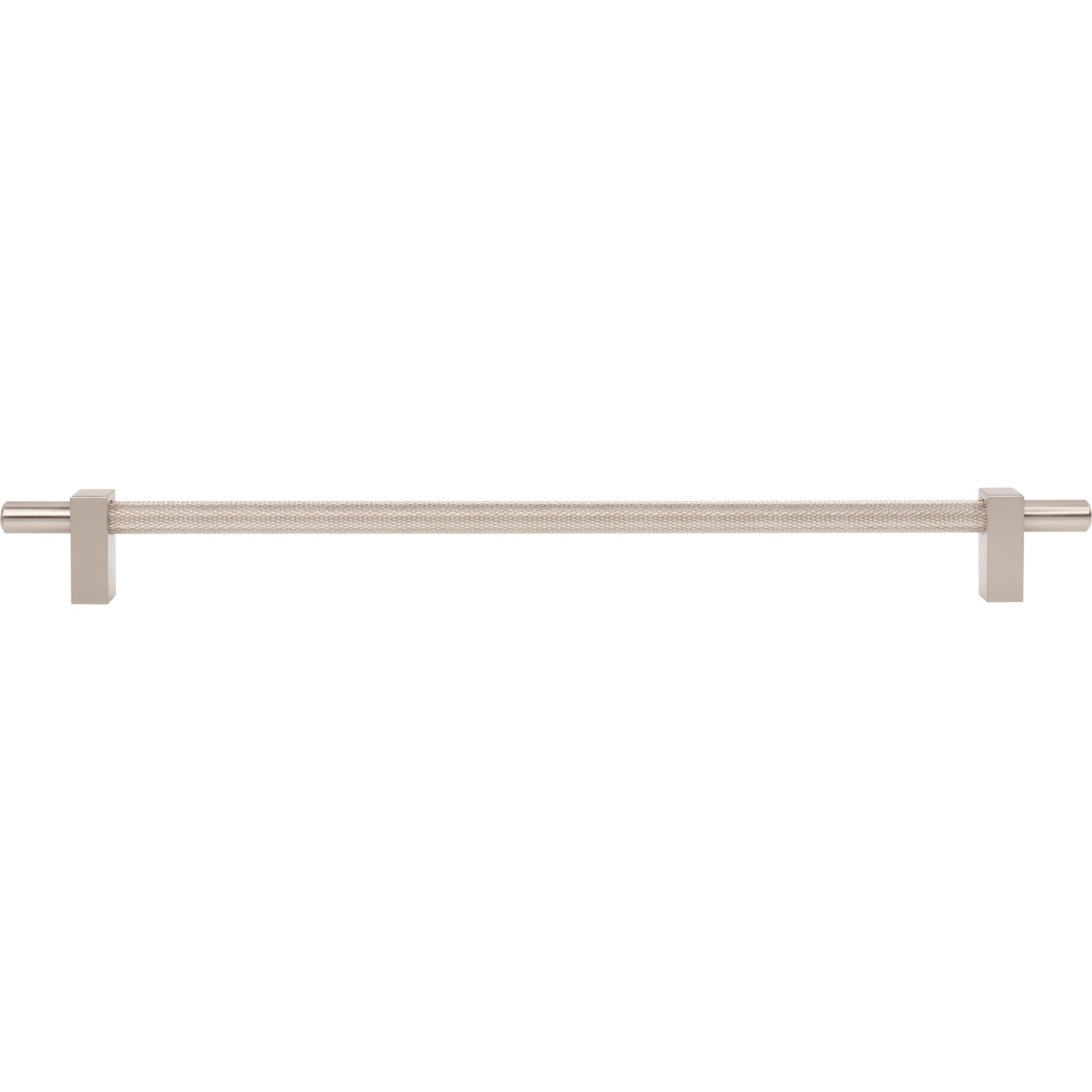 Jeffrey Alexander Larkin Knurled Center Cabinet Bar Pull Satin Nickel / 305 mm