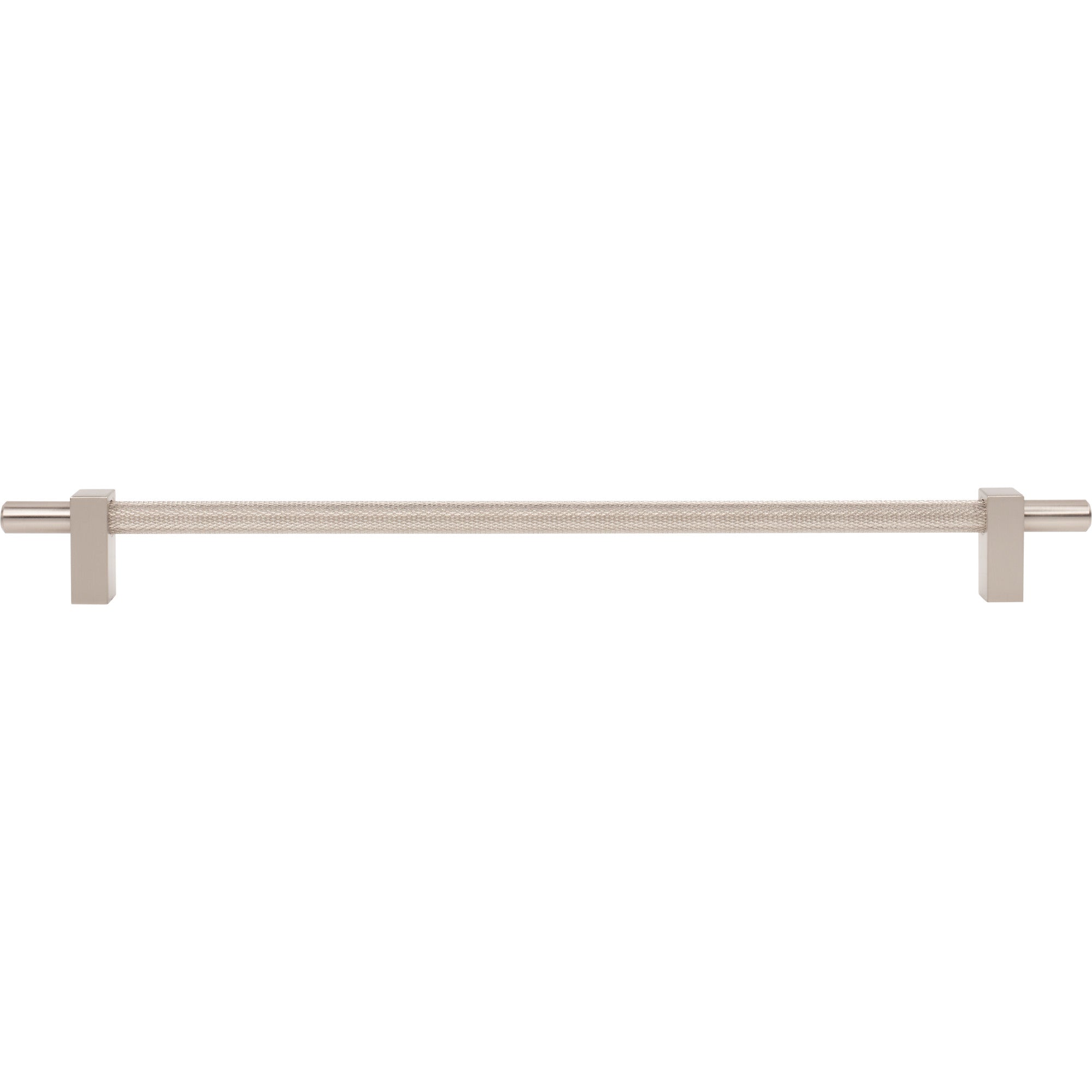 Jeffrey Alexander Larkin Knurled Center Cabinet Bar Pull Satin Nickel / 305 mm