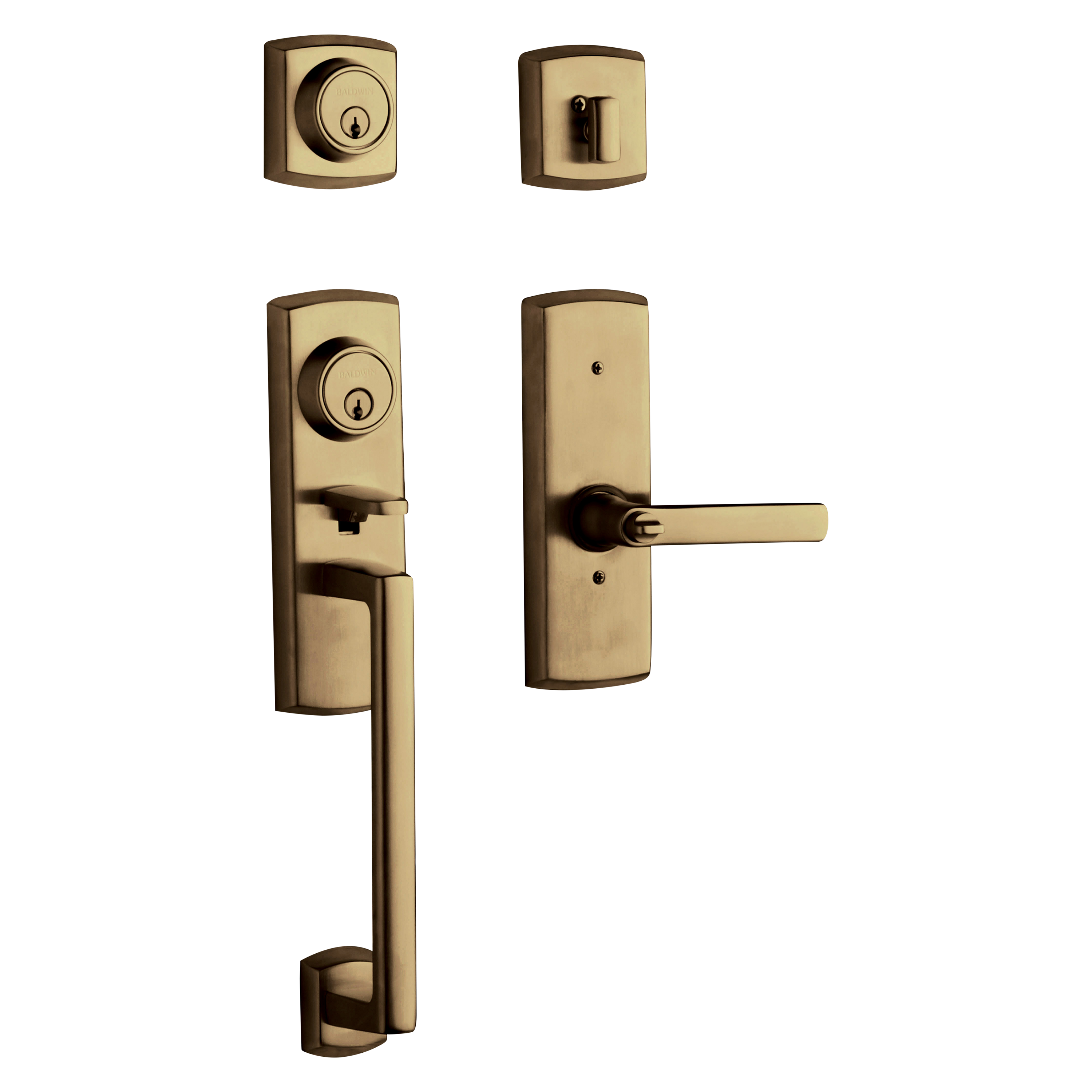 Baldwin Soho 2-Point Handleset with Soho Lever