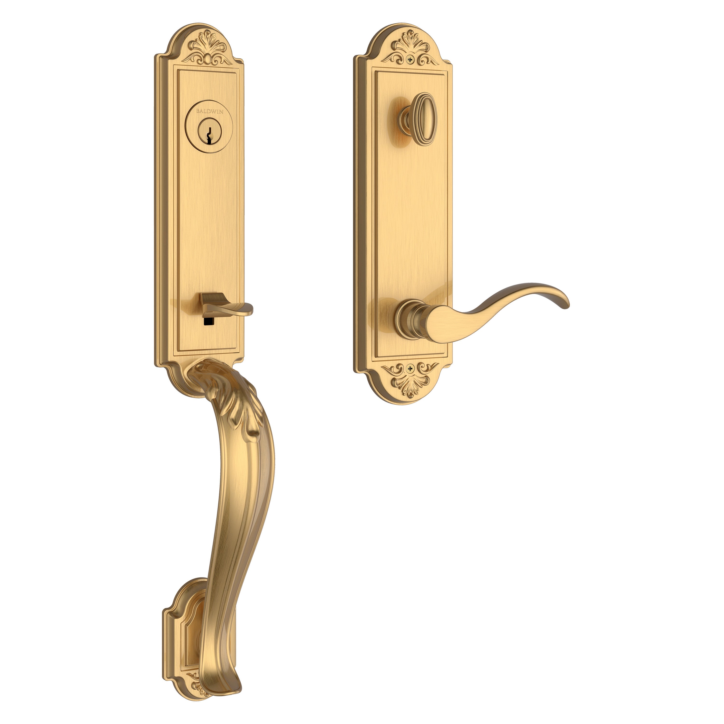 Baldwin Reserve Elizabeth Handleset With Curve Lever