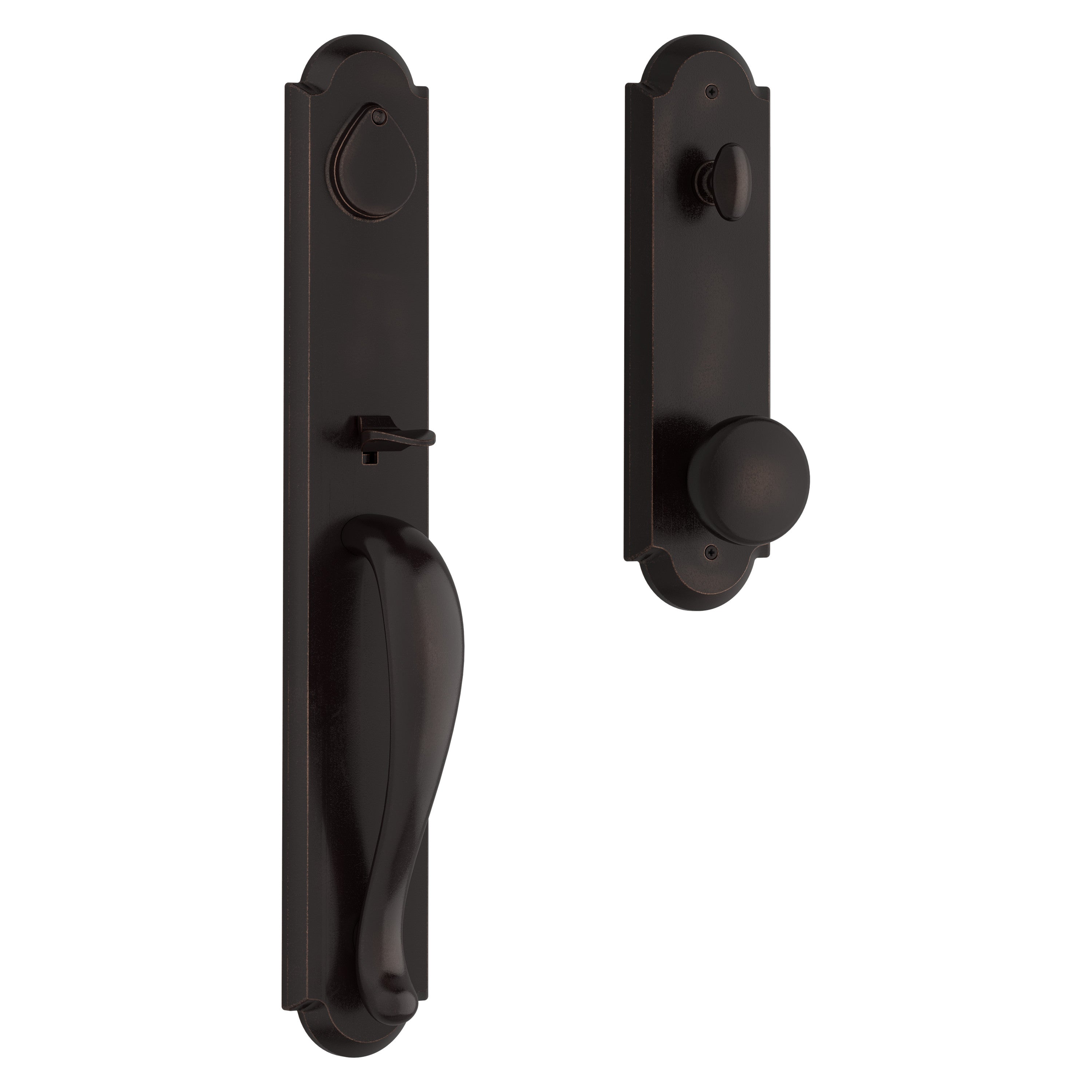 Baldwin Reserve Elkhorn Handleset With Rustic Knob
