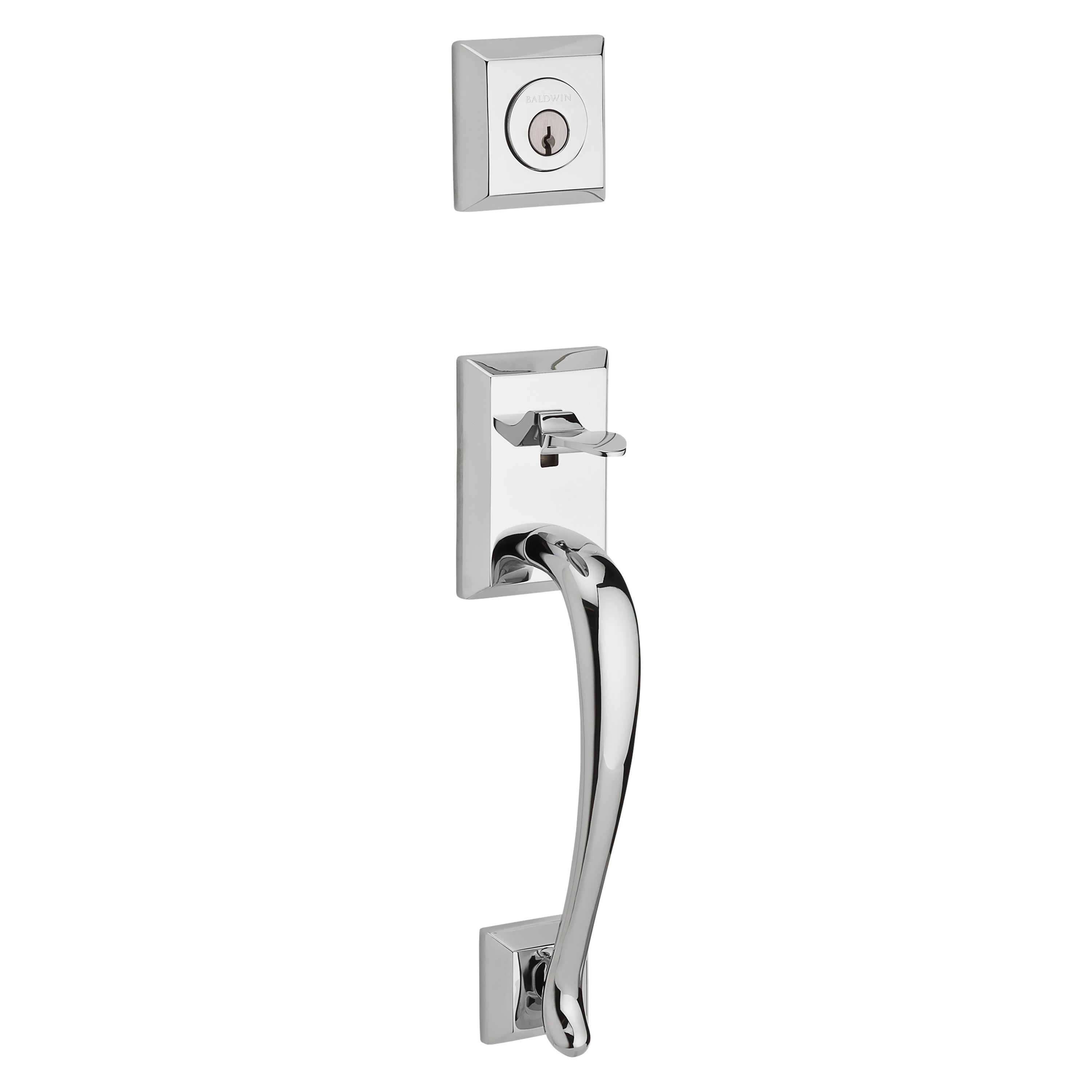 Baldwin Reserve Napa Single Cylinder Handleset With Federal Lever