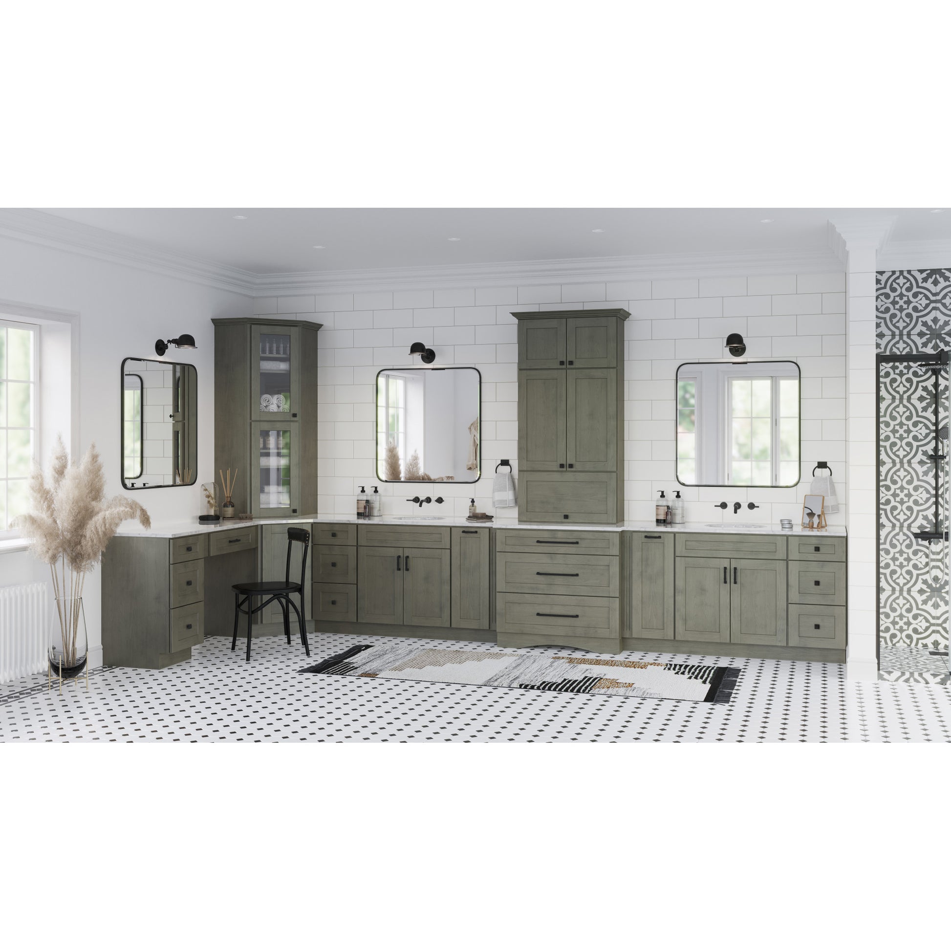Jeffrey Alexander Tahoe Cabinet Pull Black / 96 mm