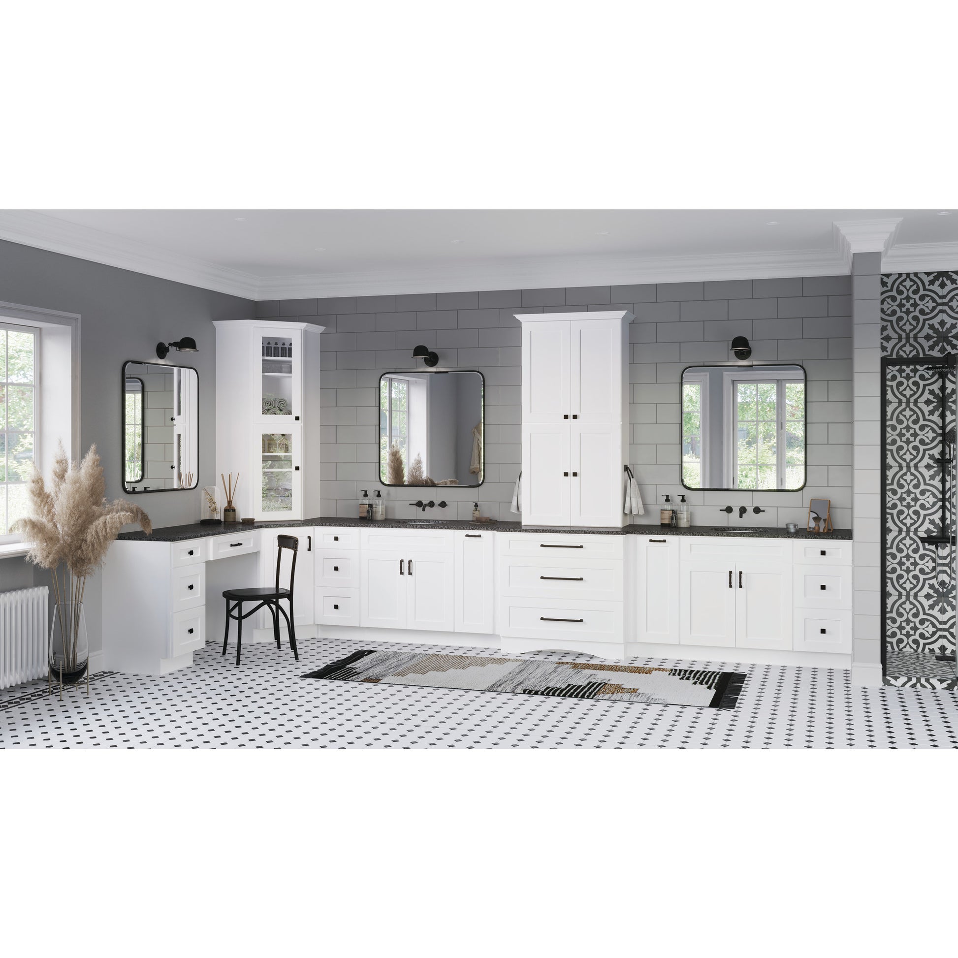 Jeffrey Alexander Tahoe Cabinet Pull Black / 96 mm
