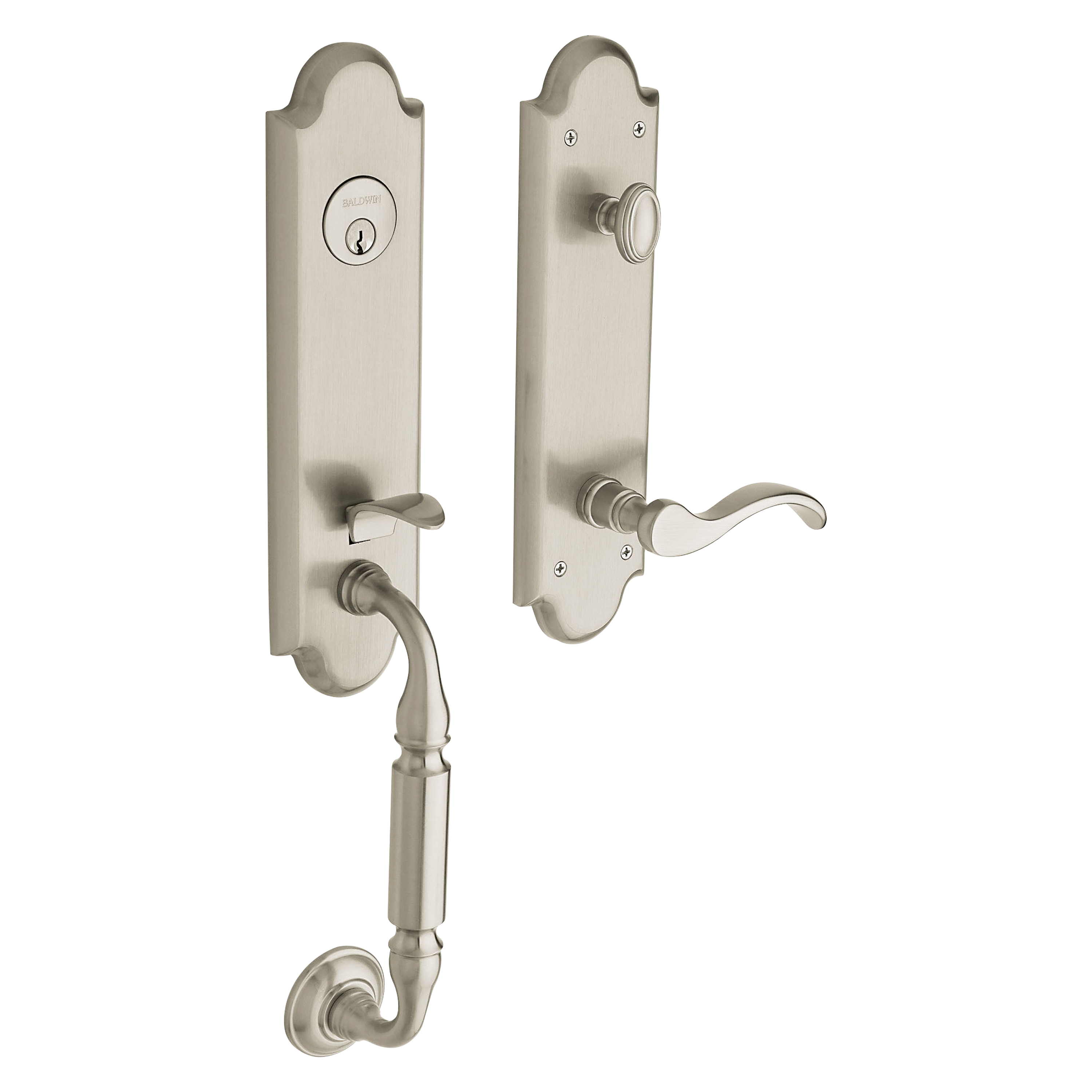 Baldwin Manchester Single Cylinder Handleset with 5455V Wave Lever