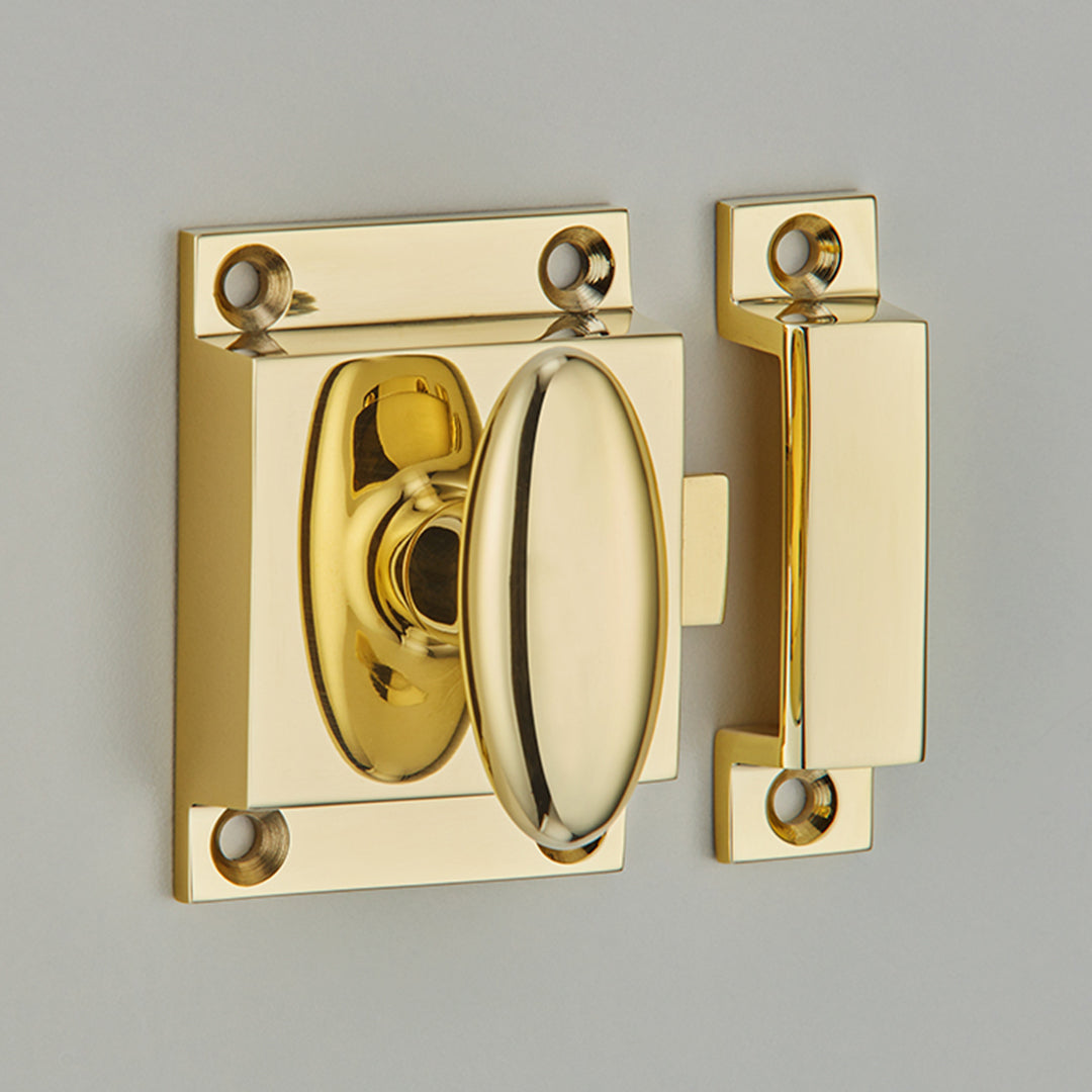 Croft Zeppelin Cabinet Catch 55mm / Polished Brass Unlacquered