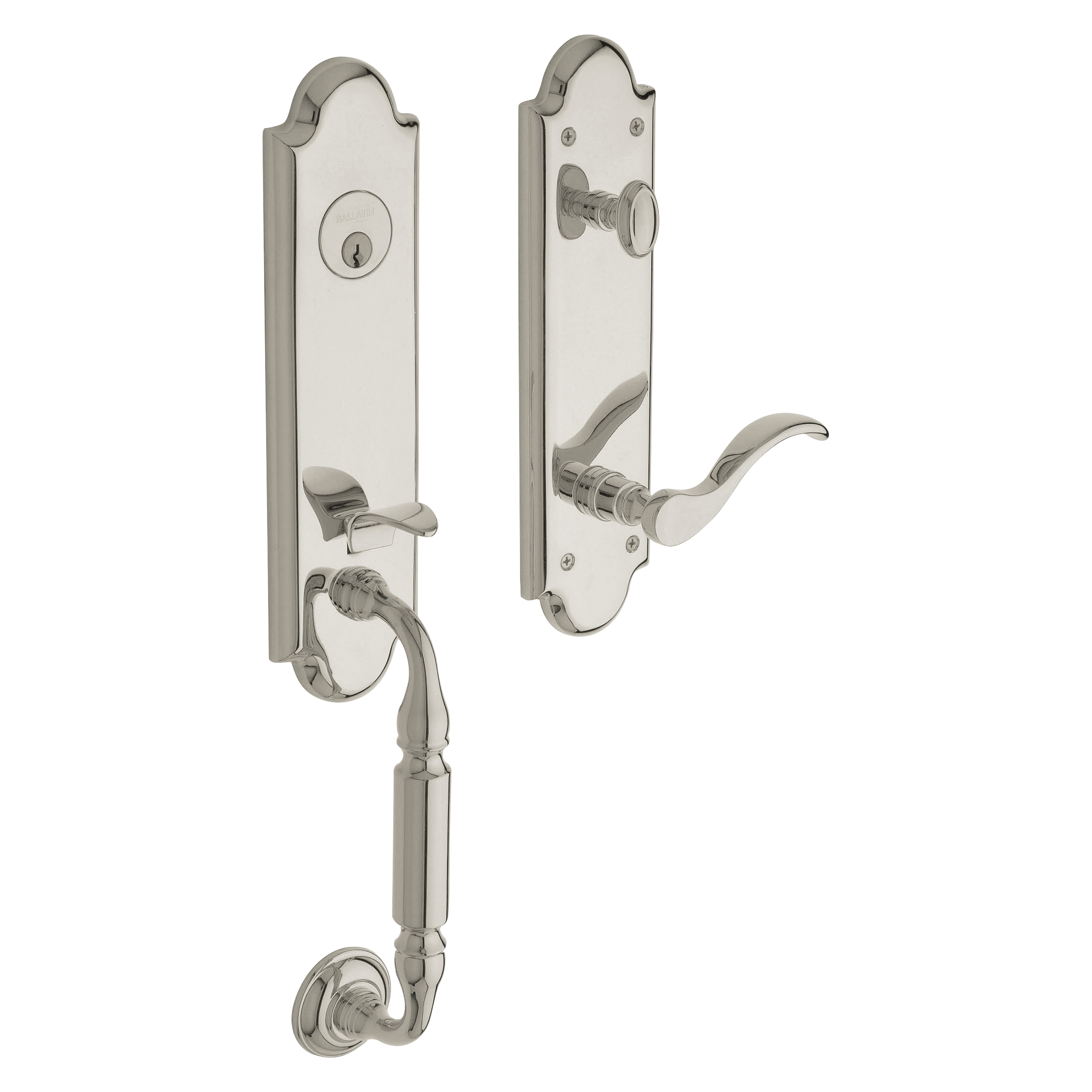 Baldwin Manchester Single Cylinder Handleset with 5455V Wave Lever