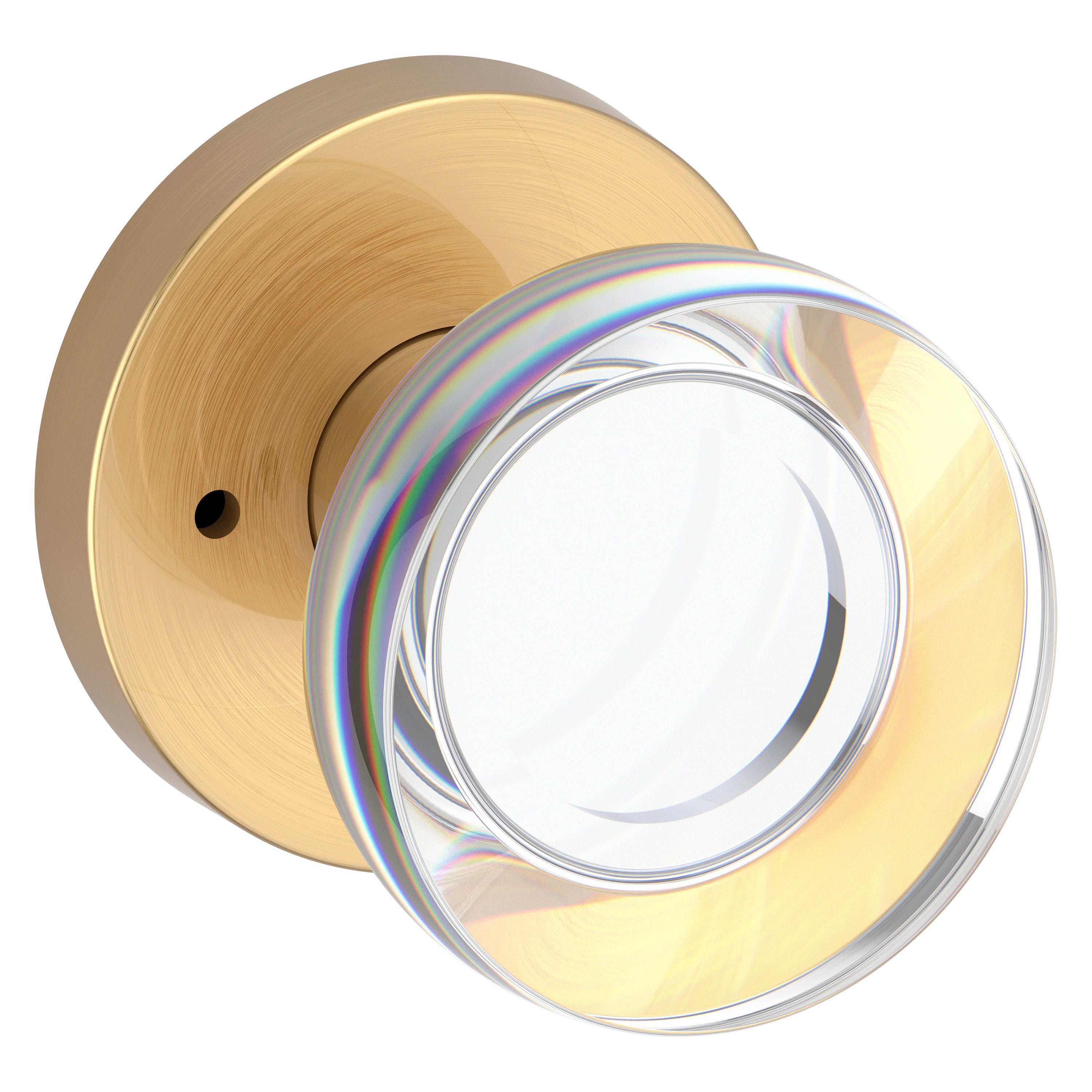 Baldwin Reserve Contemporary Crystal Privacy Knob Set