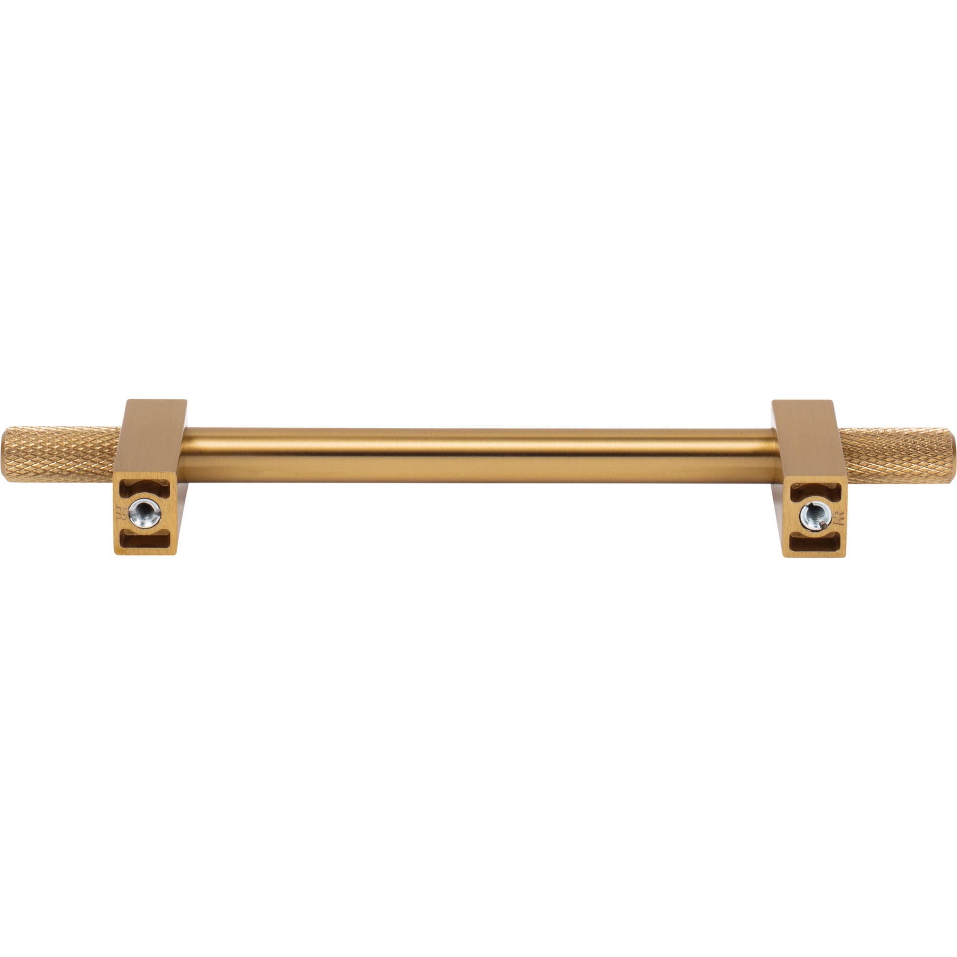 Jeffrey Alexander Larkin Knurled Ends Cabinet Bar Pull Satin Bronze / 128 mm