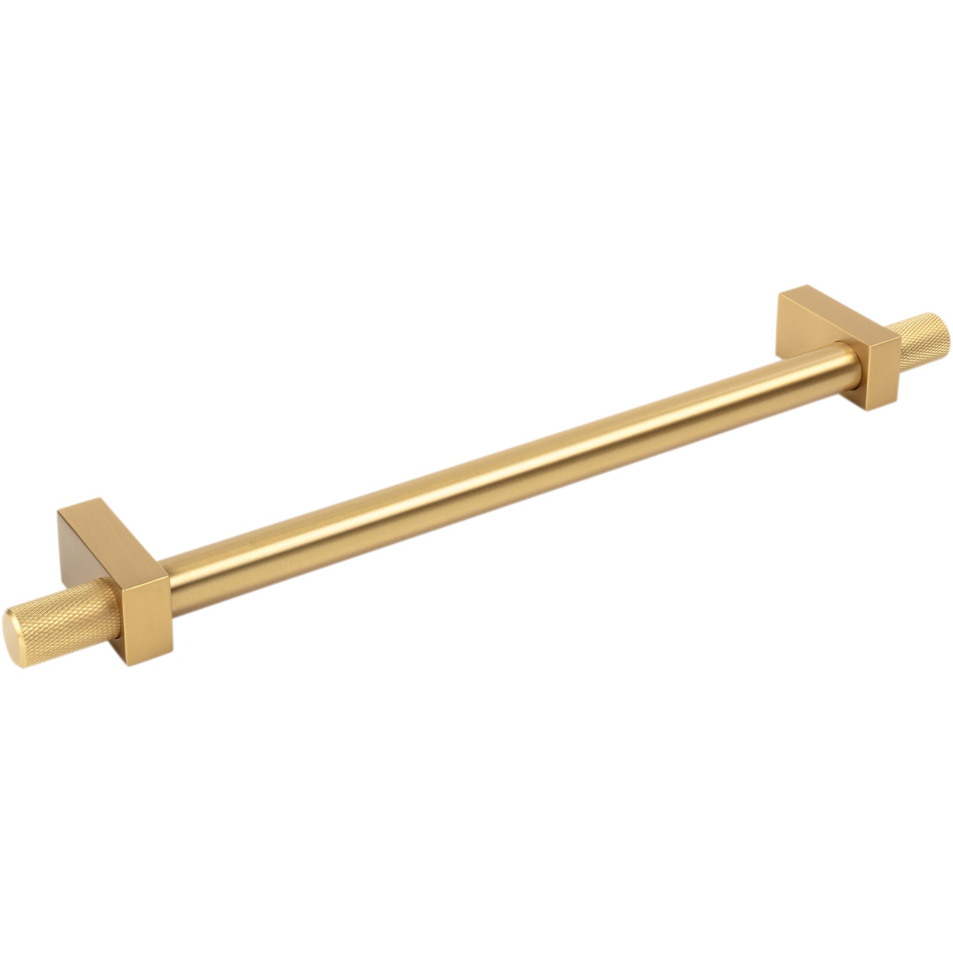 Jeffrey Alexander Larkin Knurled Ends Appliance Handle Brushed Gold / 12"