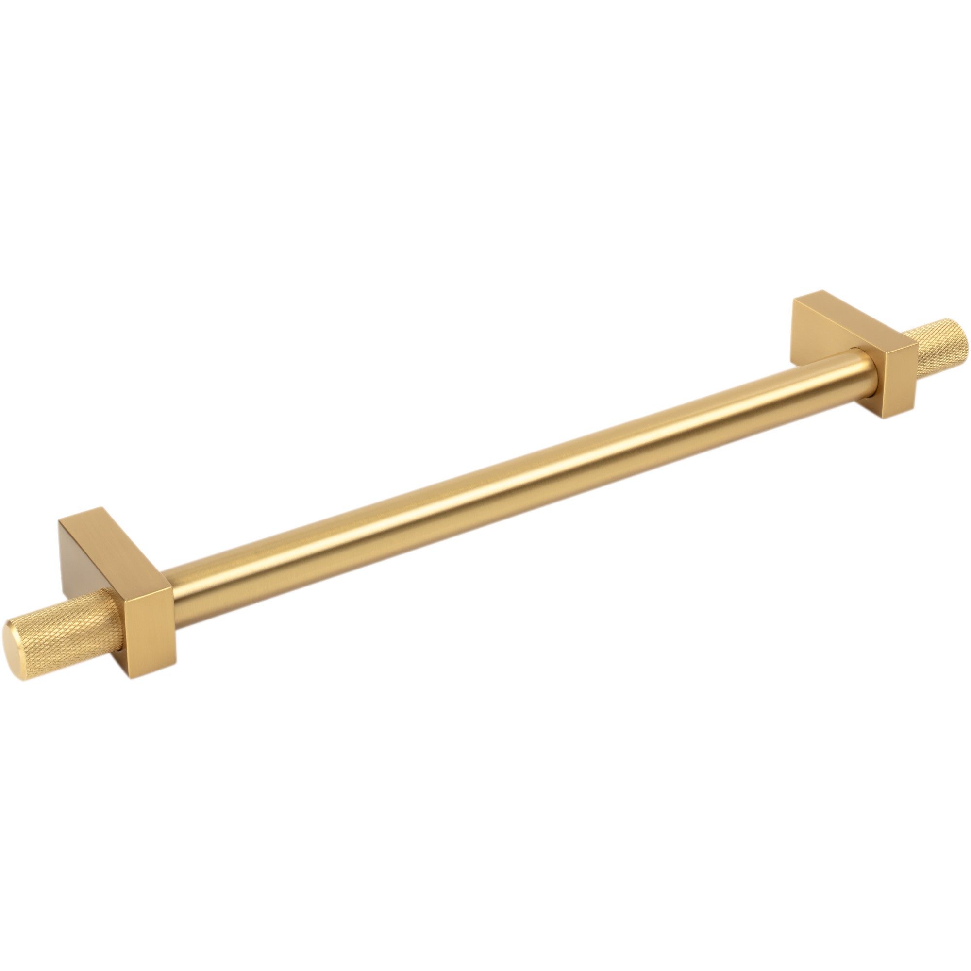 Jeffrey Alexander Larkin Knurled Ends Appliance Handle Brushed Gold / 12"