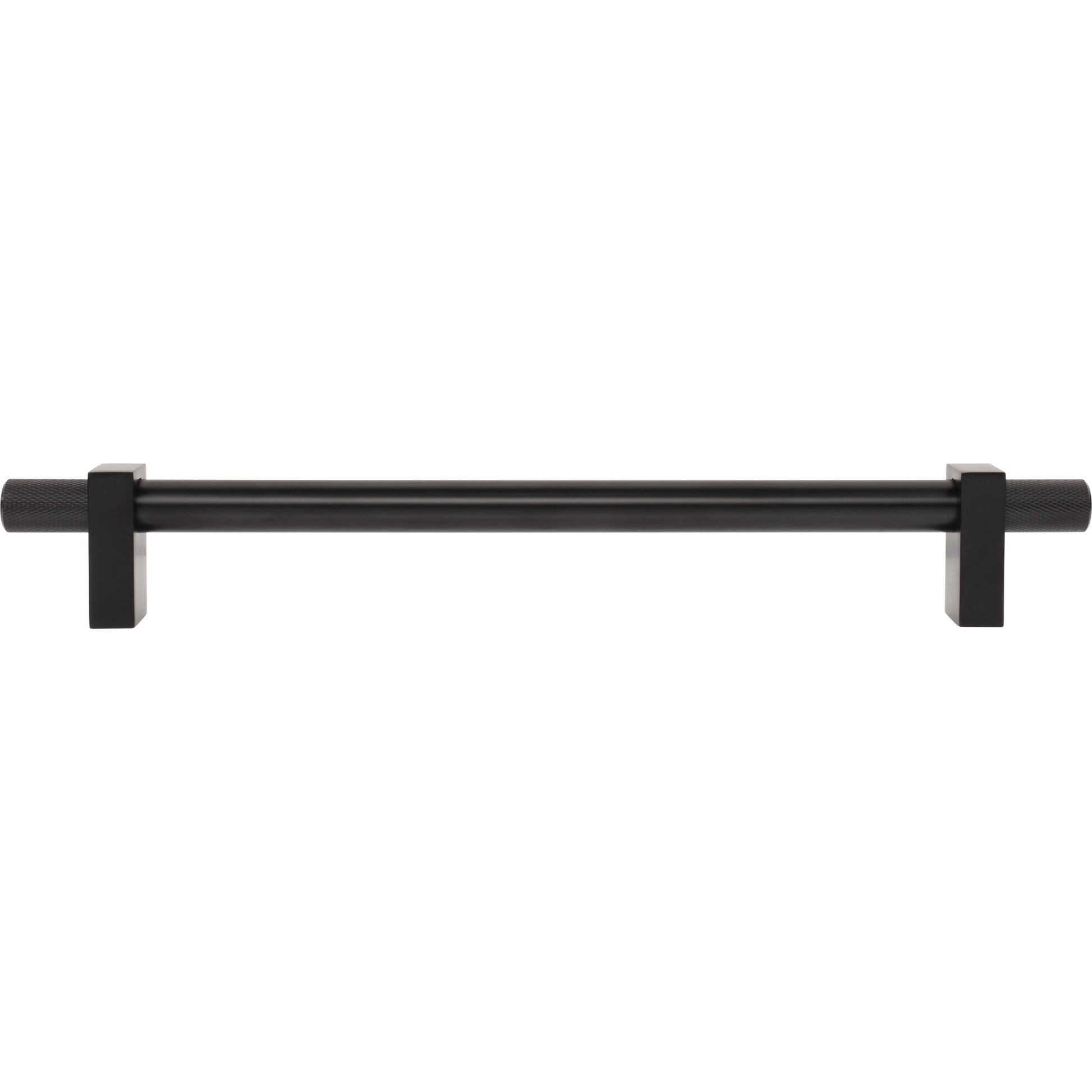 Jeffrey Alexander Larkin Knurled Ends Appliance Handle Matte Black / 12"