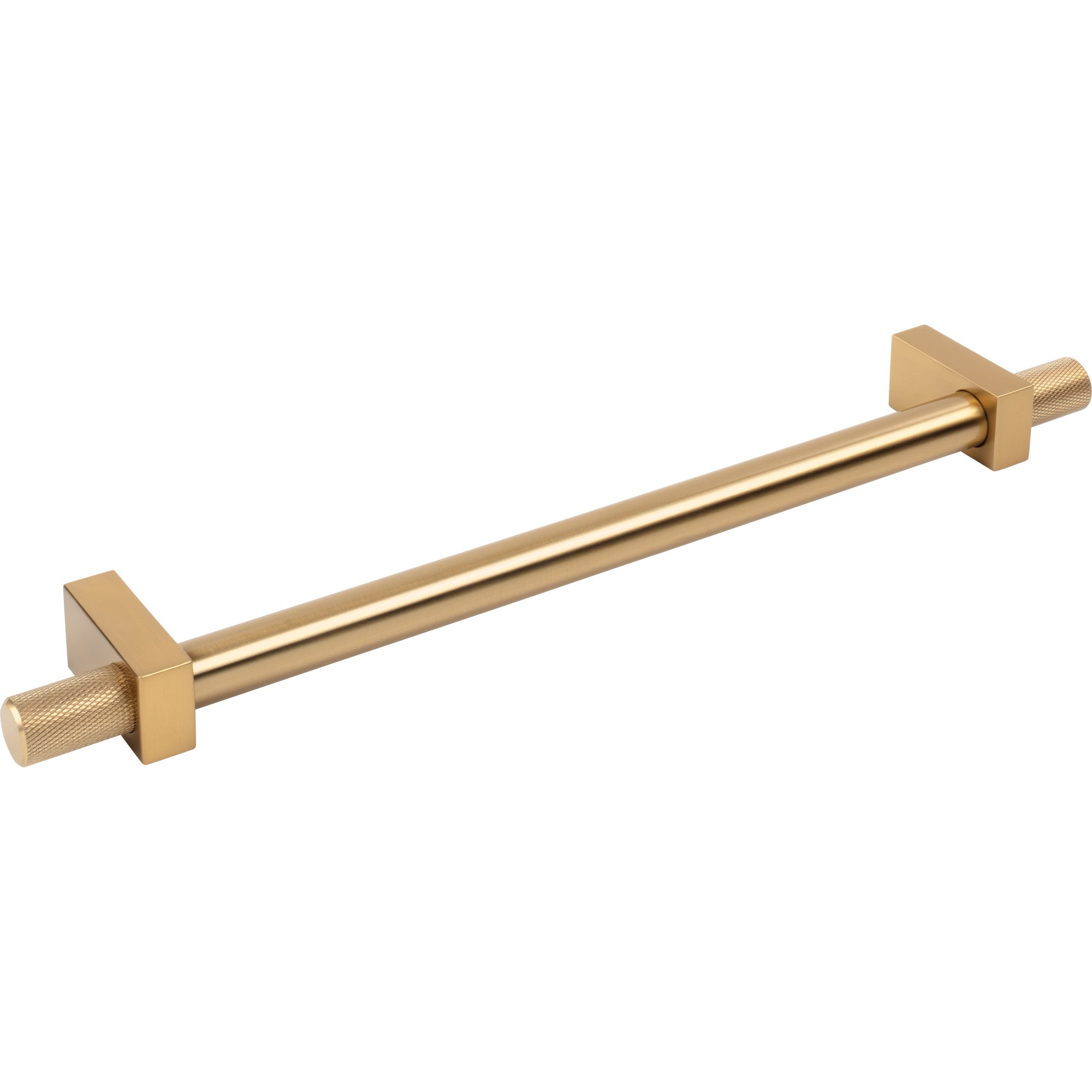 Jeffrey Alexander Larkin Knurled Ends Appliance Handle Satin Bronze / 12"