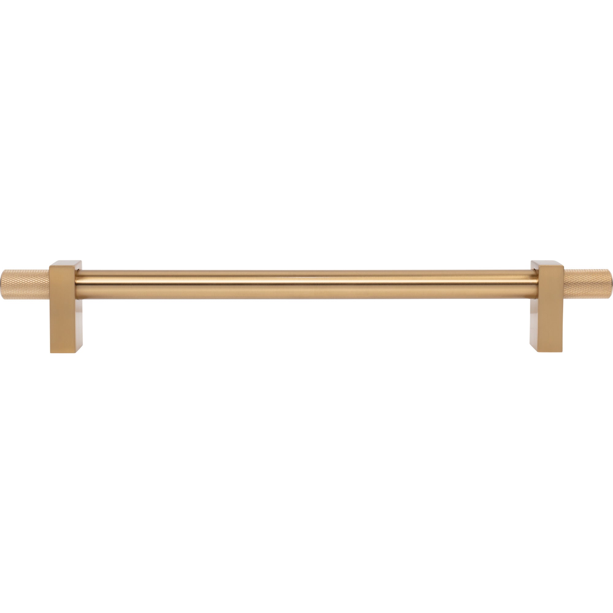 Jeffrey Alexander Larkin Knurled Ends Appliance Handle Satin Bronze / 12"