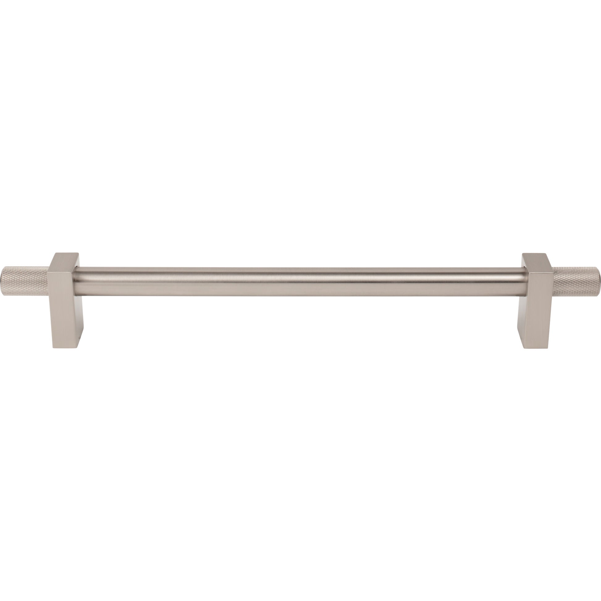 Jeffrey Alexander Larkin Knurled Ends Appliance Handle Satin Nickel / 12"