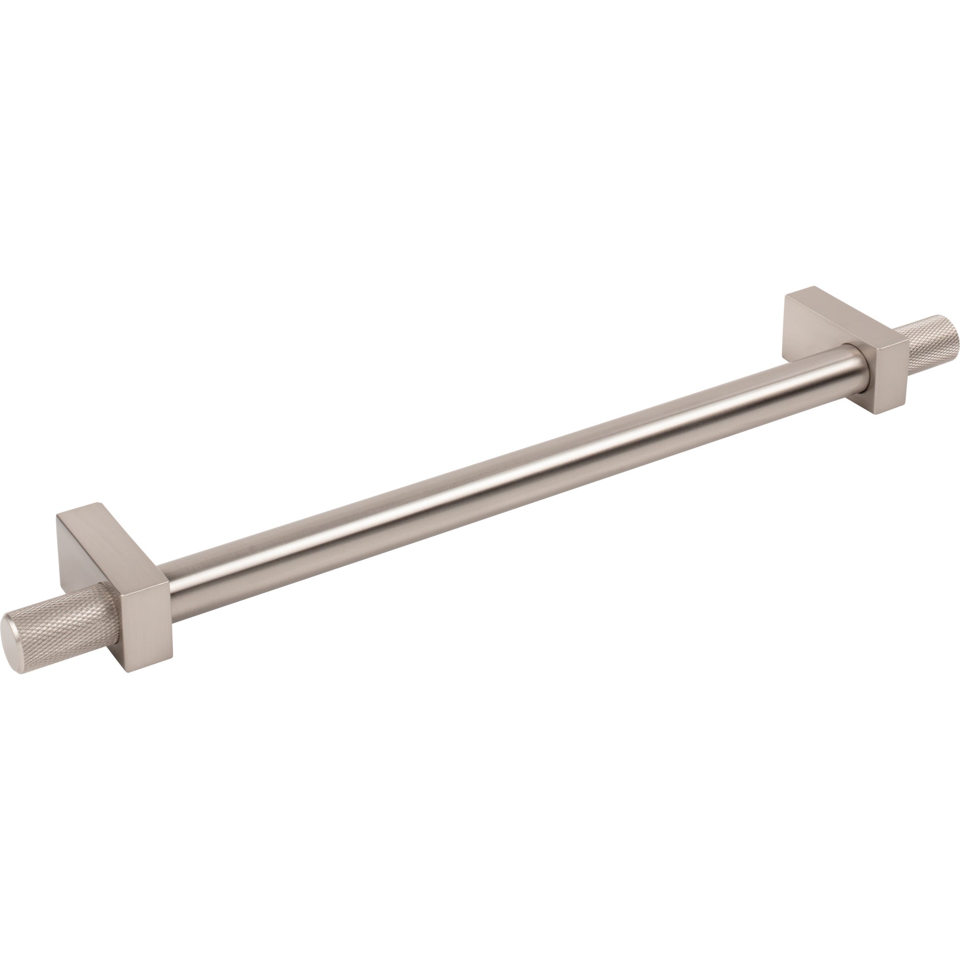 Jeffrey Alexander Larkin Knurled Ends Appliance Handle Satin Nickel / 12"
