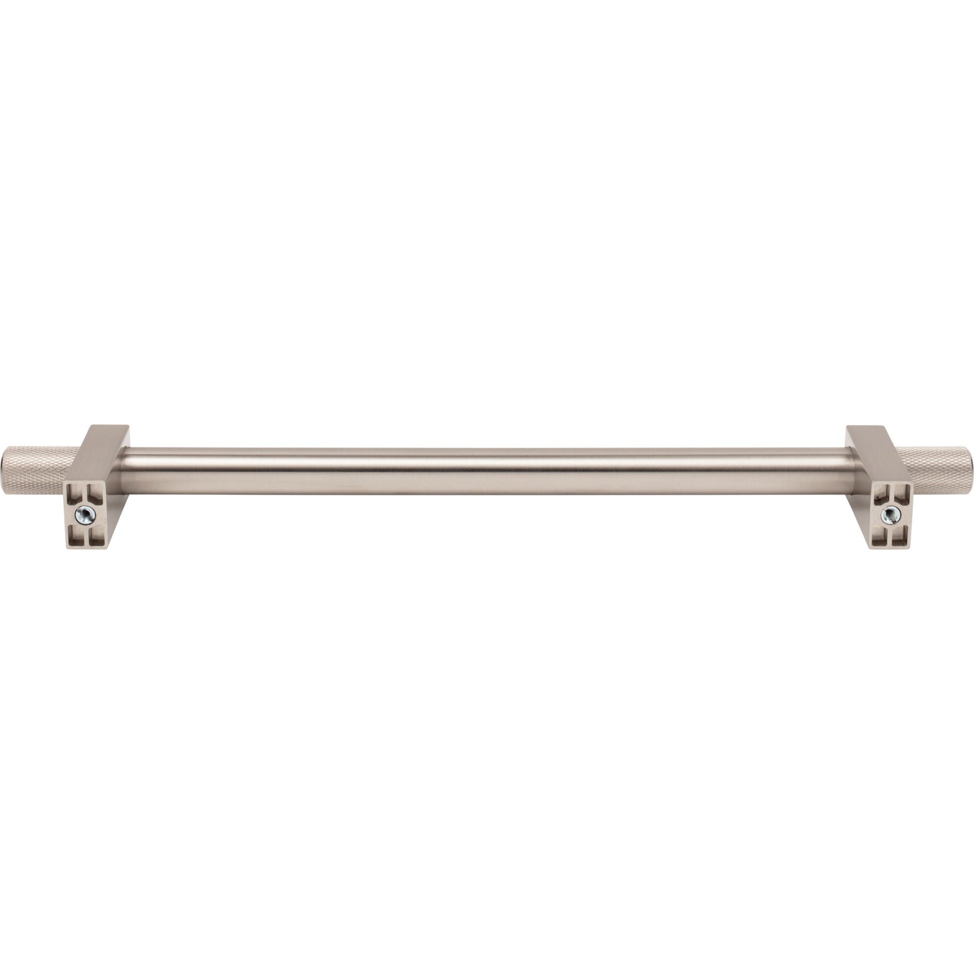 Jeffrey Alexander Larkin Knurled Ends Appliance Handle Satin Nickel / 12"