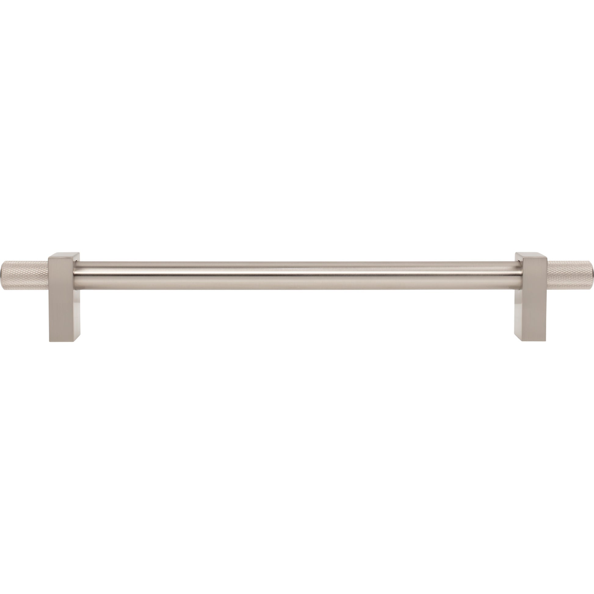Jeffrey Alexander Larkin Knurled Ends Appliance Handle Satin Nickel / 12"