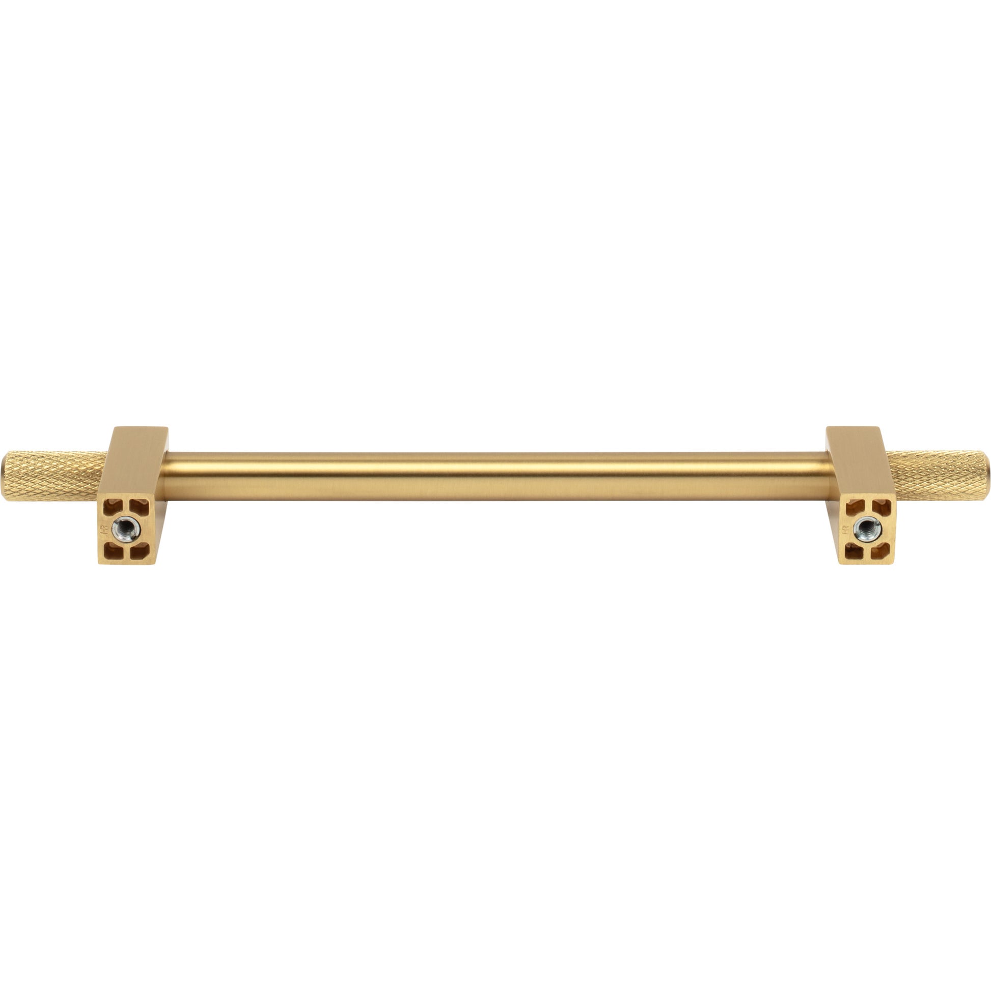 Jeffrey Alexander Larkin Knurled Ends Cabinet Bar Pull Brushed Gold / 160 mm