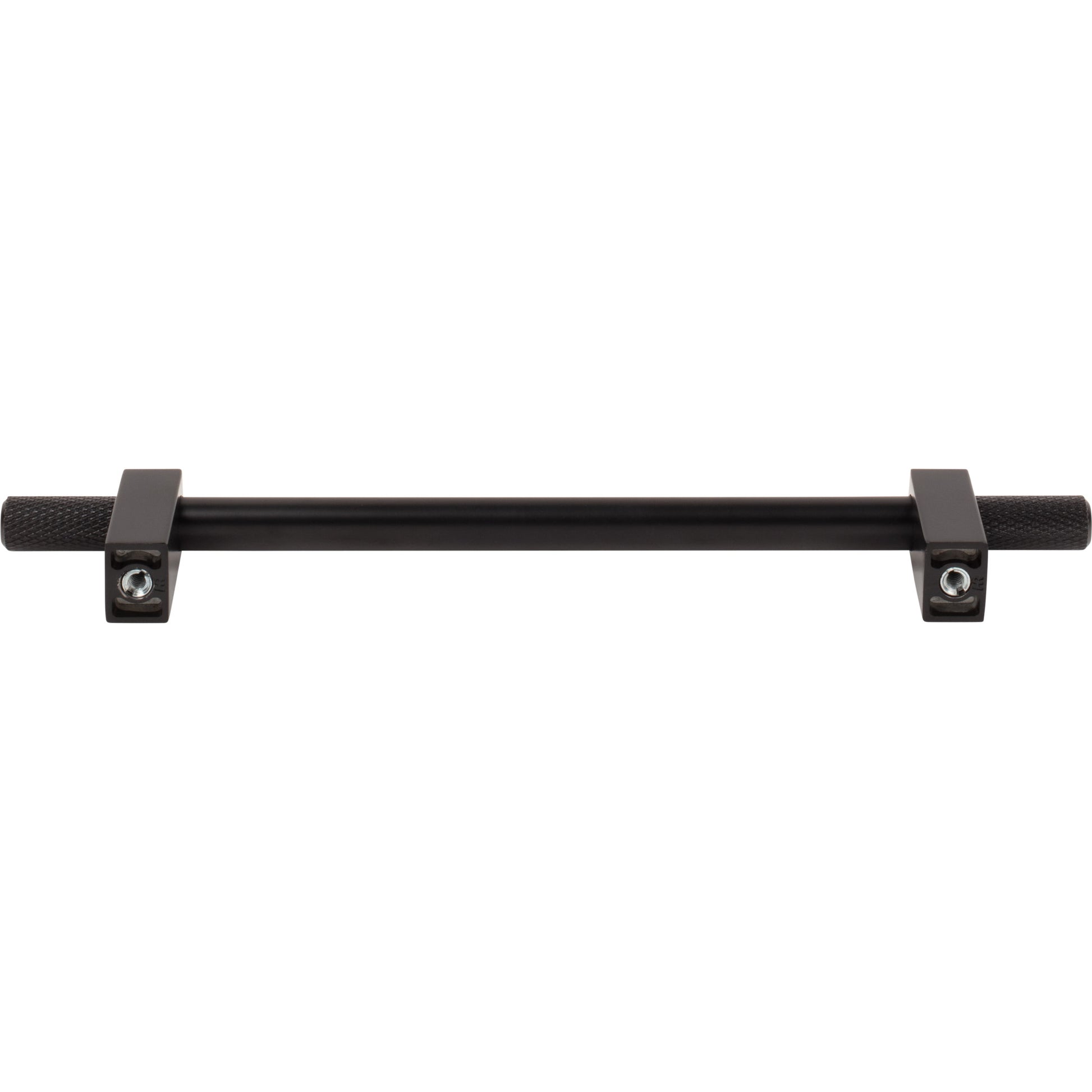 Jeffrey Alexander Larkin Knurled Ends Cabinet Bar Pull Matte Black / 160 mm
