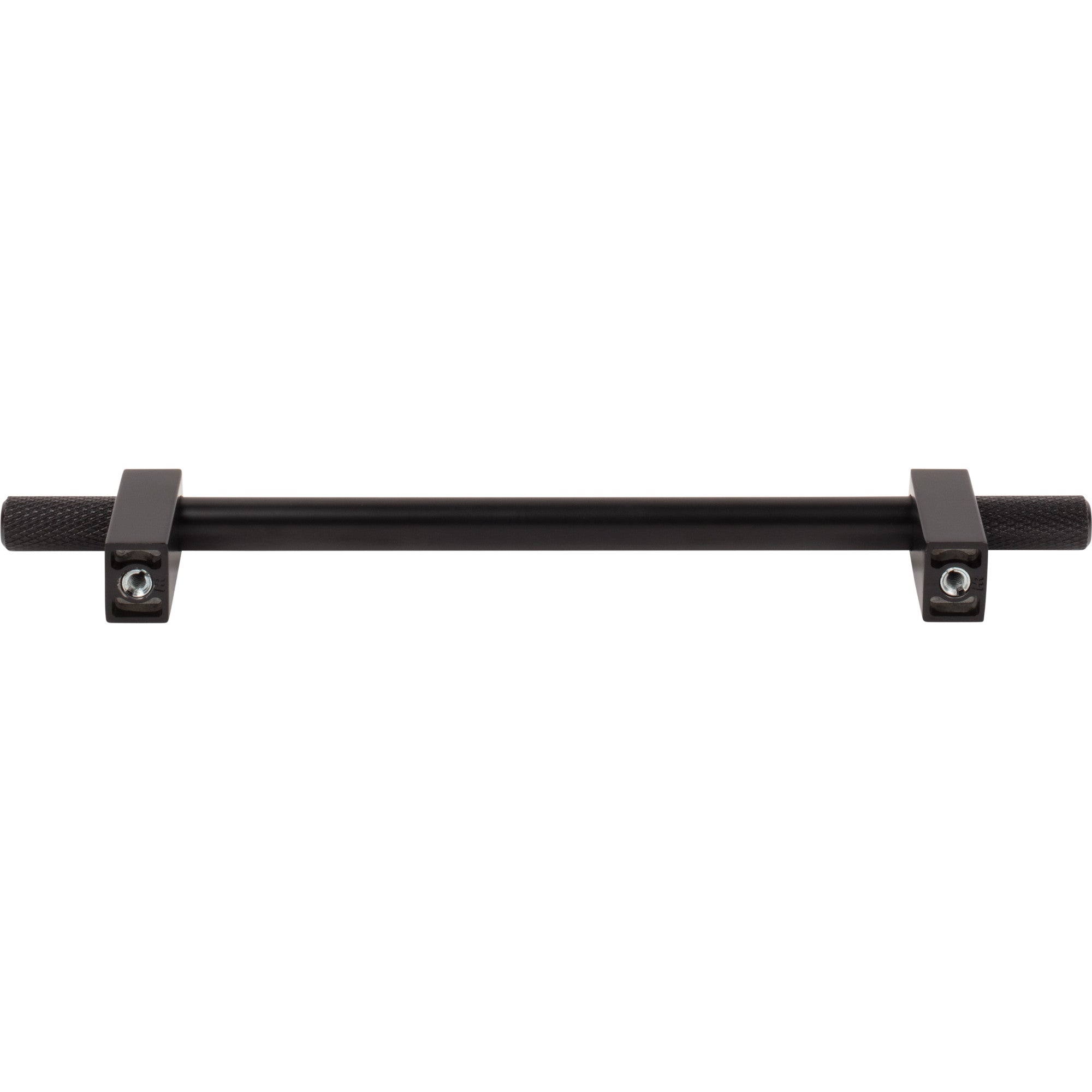 Jeffrey Alexander Larkin Knurled Ends Cabinet Bar Pull Matte Black / 160 mm
