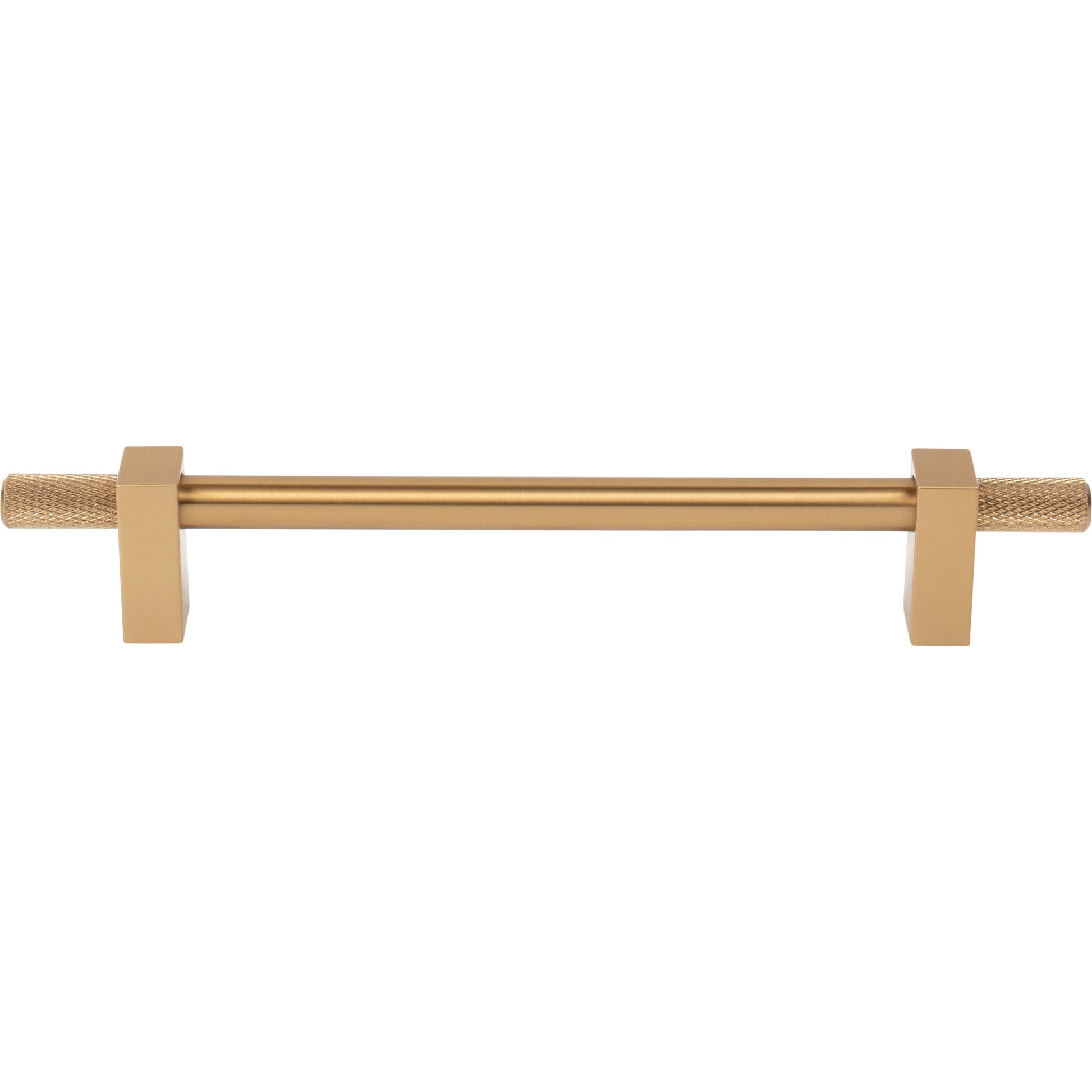 Jeffrey Alexander Larkin Knurled Ends Cabinet Bar Pull Satin Bronze / 160 mm