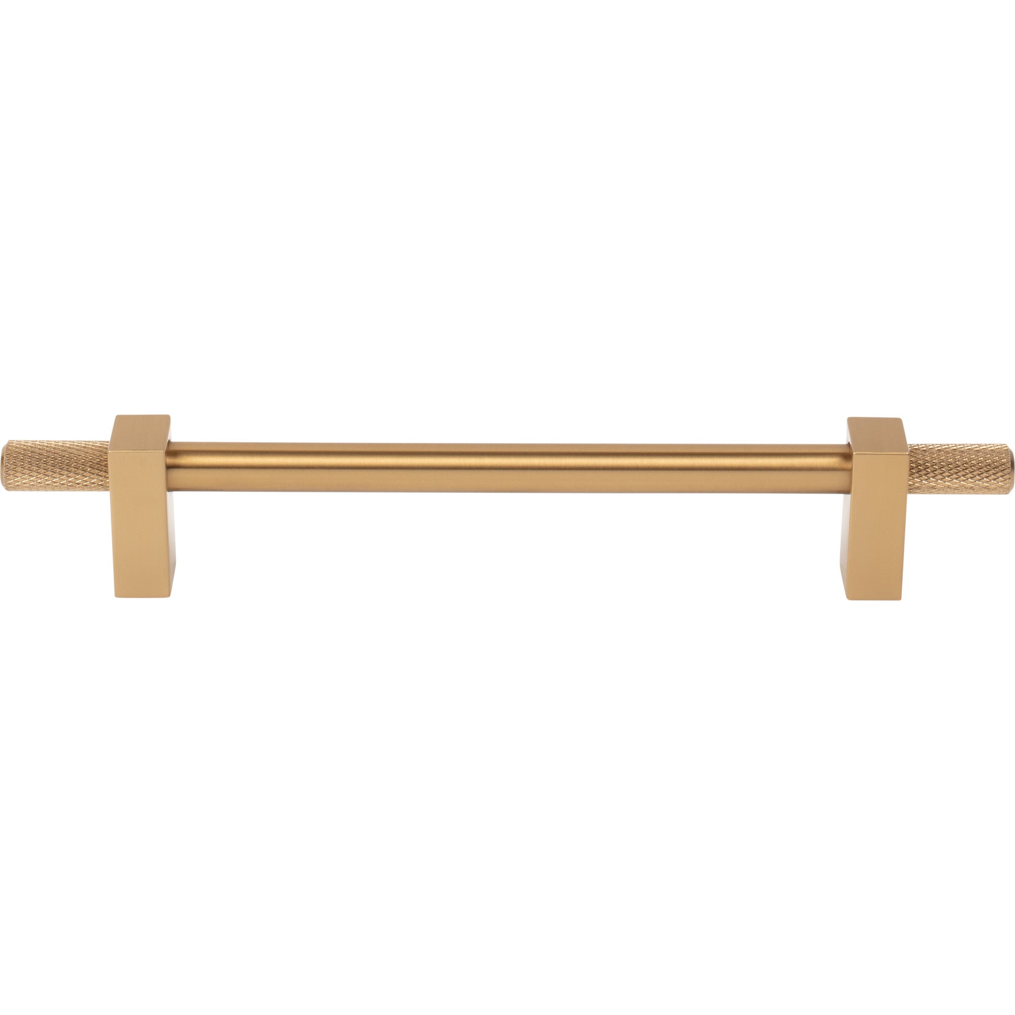 Jeffrey Alexander Larkin Knurled Ends Cabinet Bar Pull Satin Bronze / 160 mm